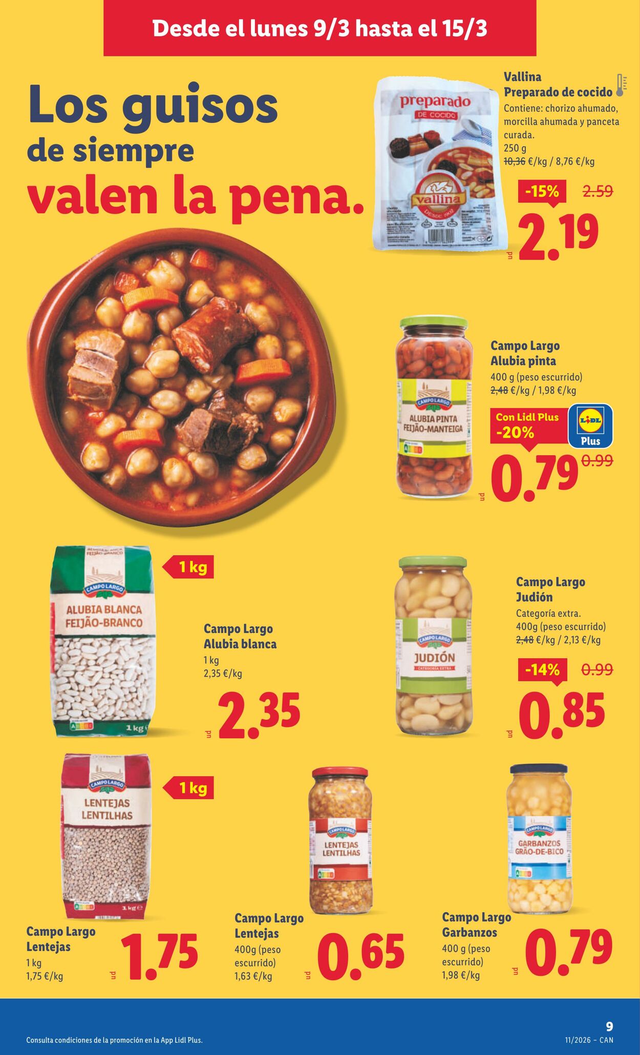 Folleto Lidl 09.03.2026 - 15.03.2026