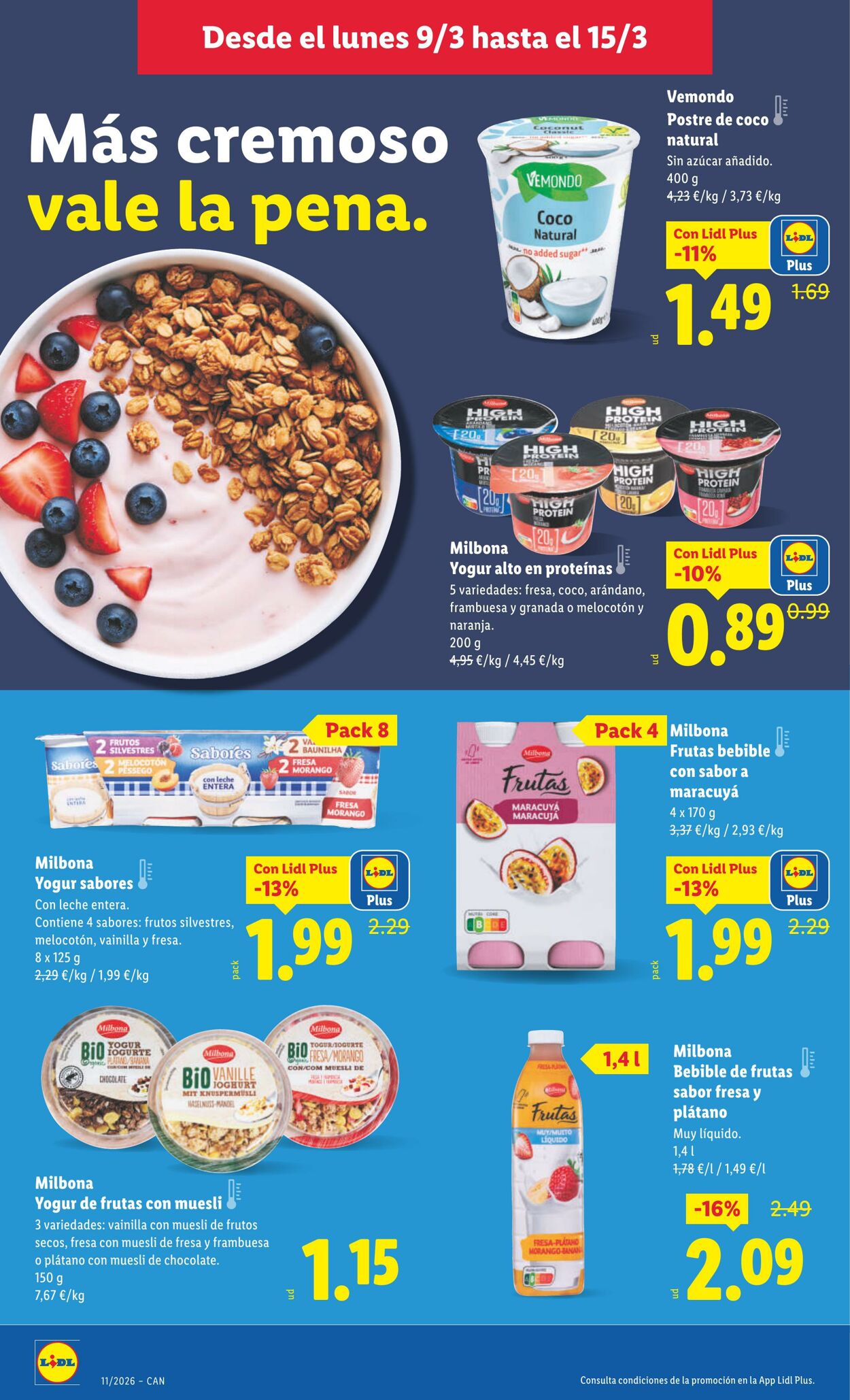 Folleto Lidl 09.03.2026 - 15.03.2026