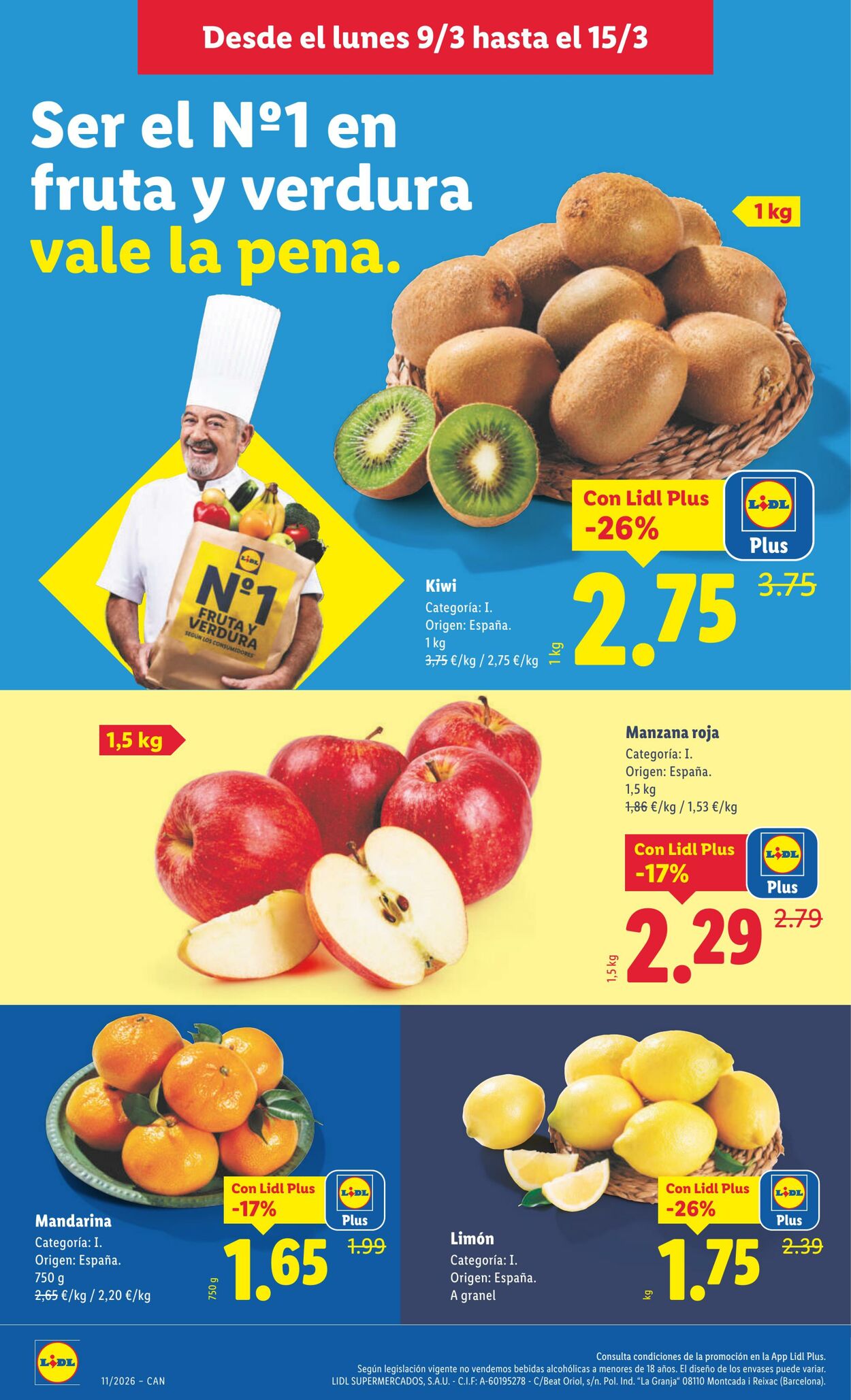 Folleto Lidl 09.03.2026 - 15.03.2026