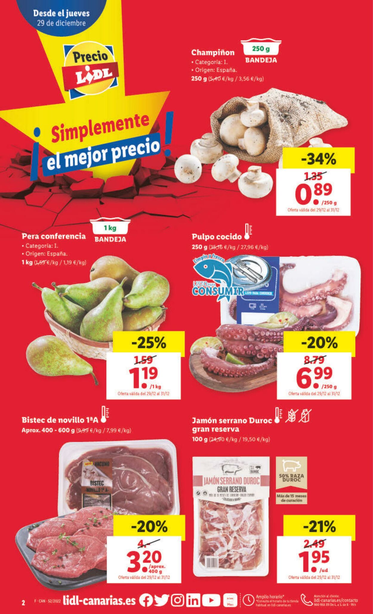 Folleto Lidl 29.12.2022 - 04.01.2023