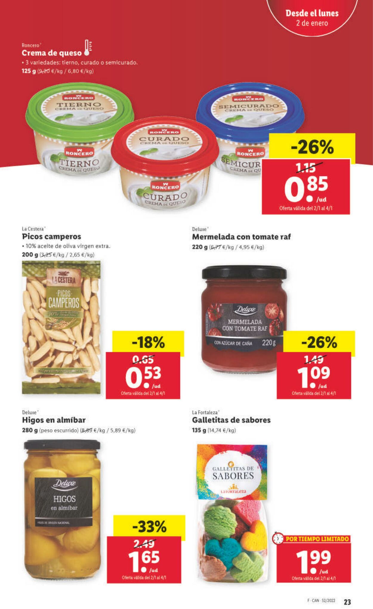 Folleto Lidl 29.12.2022 - 04.01.2023