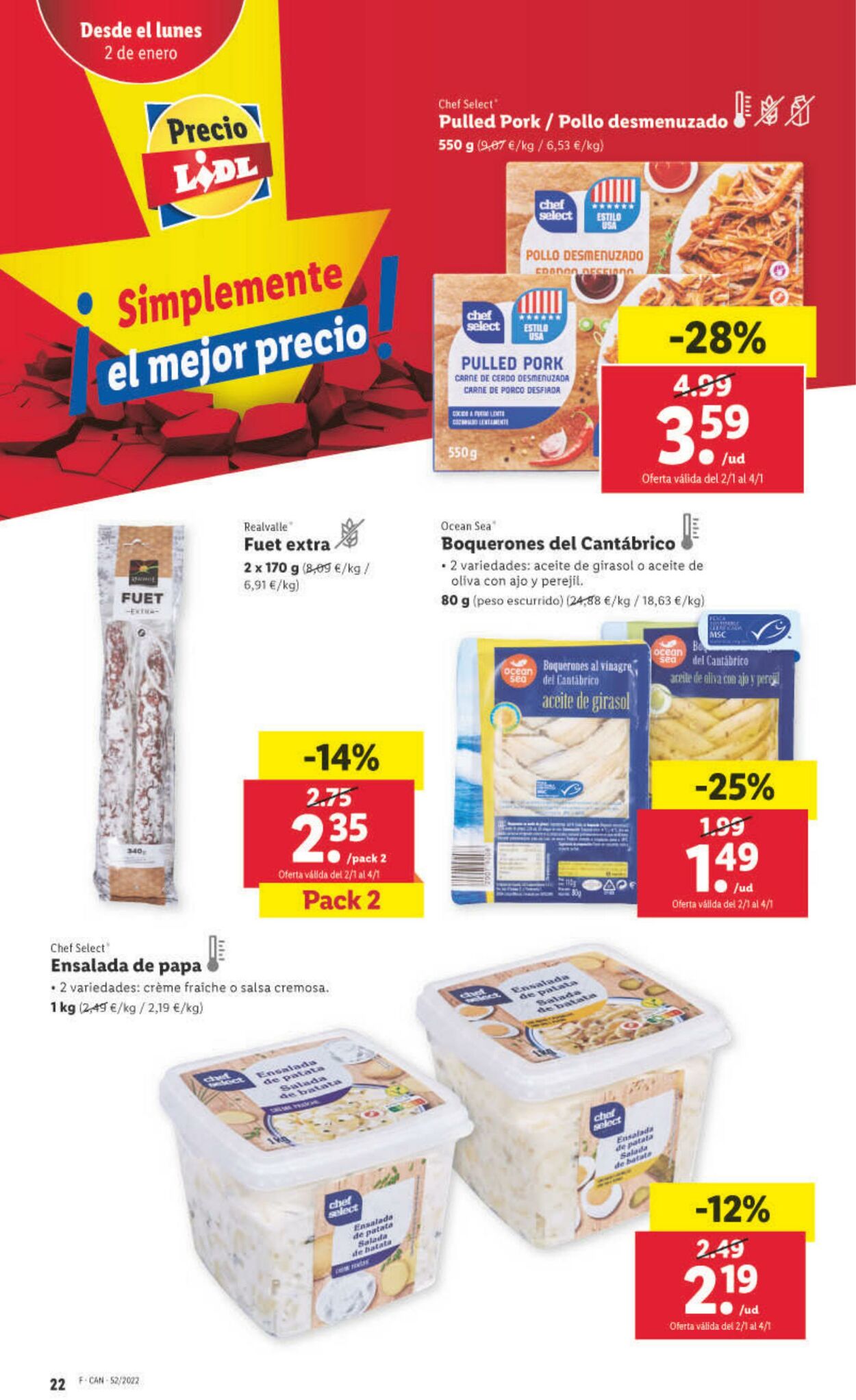 Folleto Lidl 29.12.2022 - 04.01.2023