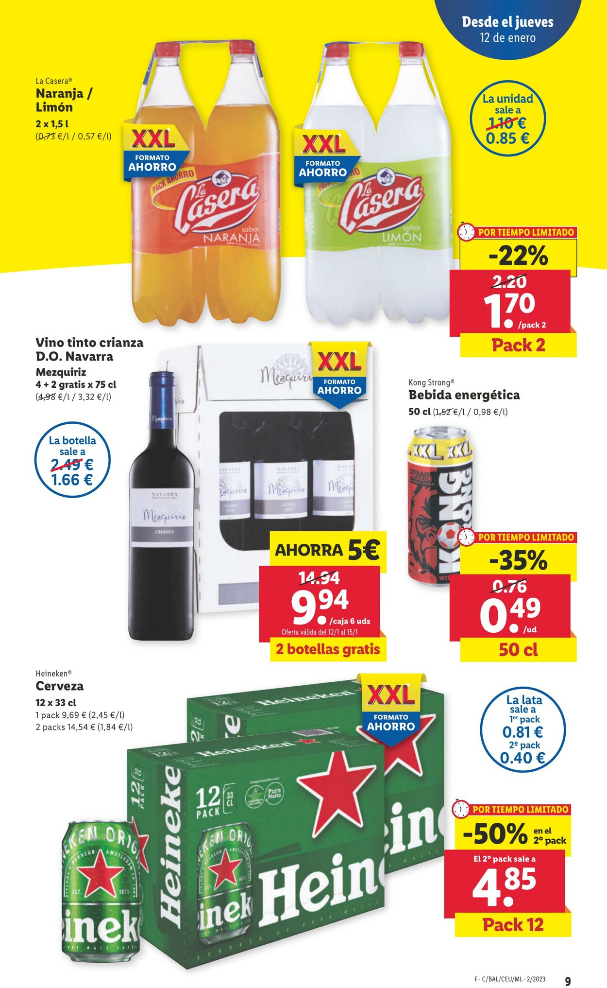 Folleto Lidl 12.01.2023 - 18.01.2023