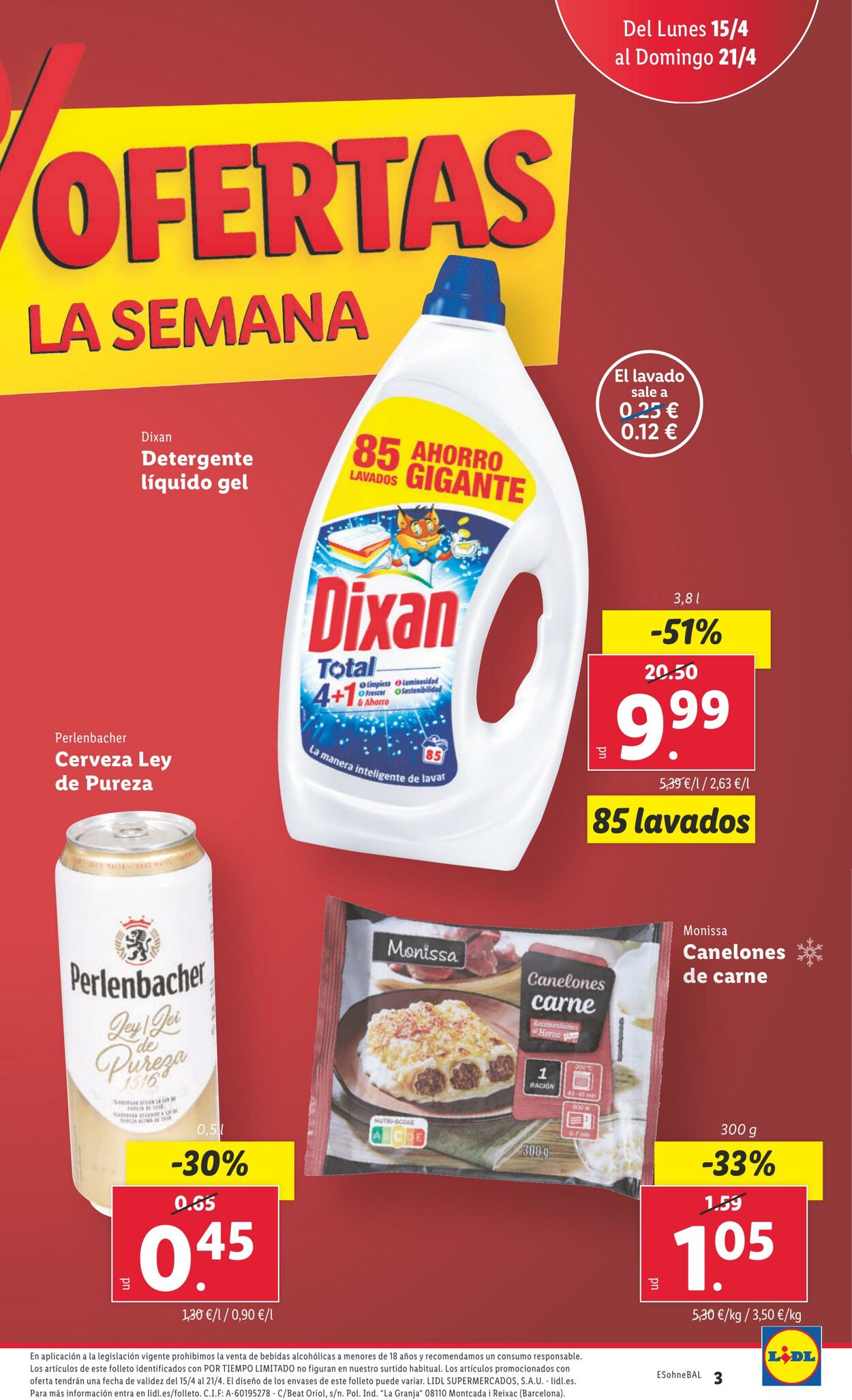 Folleto Lidl 15.04.2024 - 21.04.2024