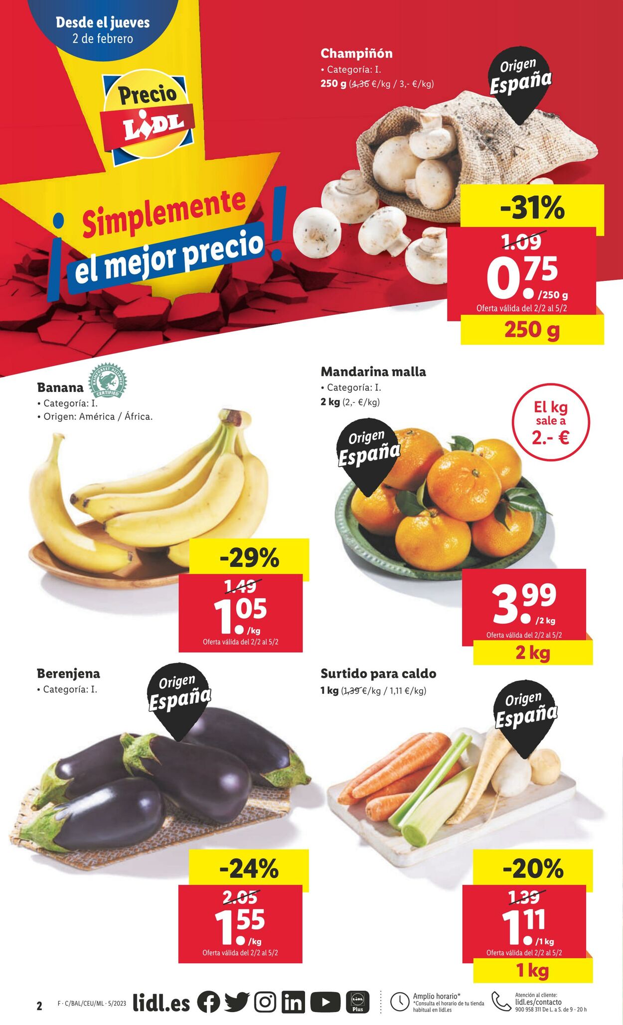 Folleto Lidl 02.02.2023 - 08.02.2023