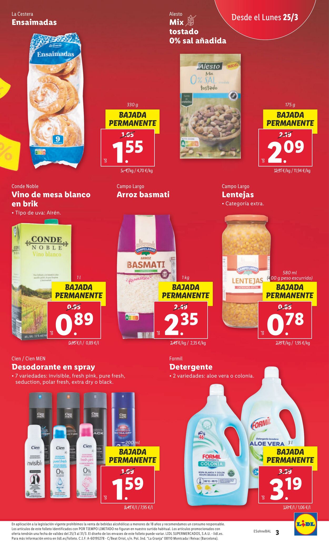 Folleto Lidl 25.03.2024 - 31.03.2024