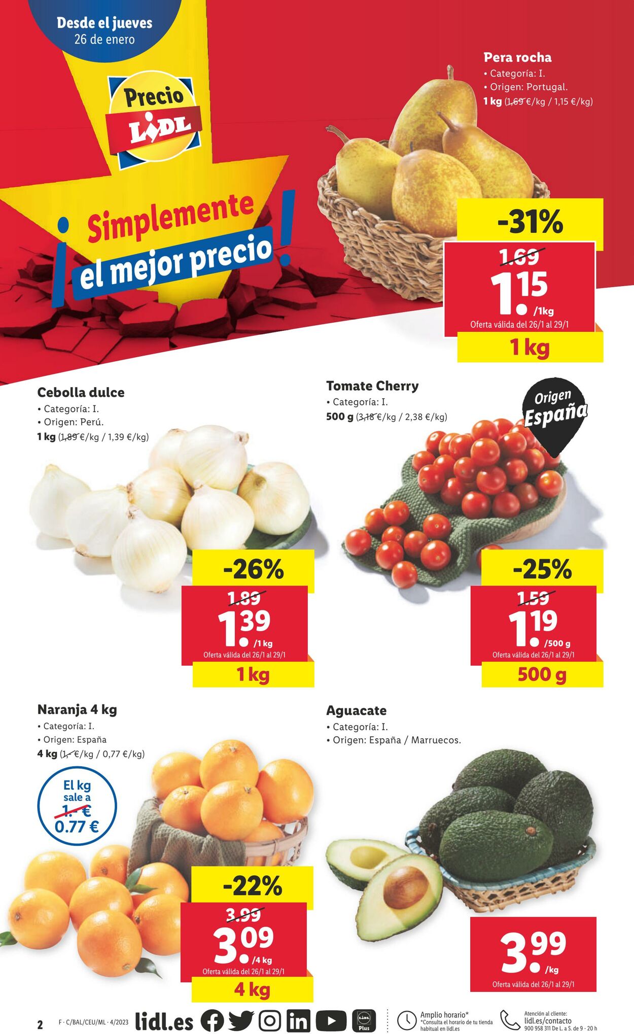 Folleto Lidl 26.01.2023 - 01.02.2023