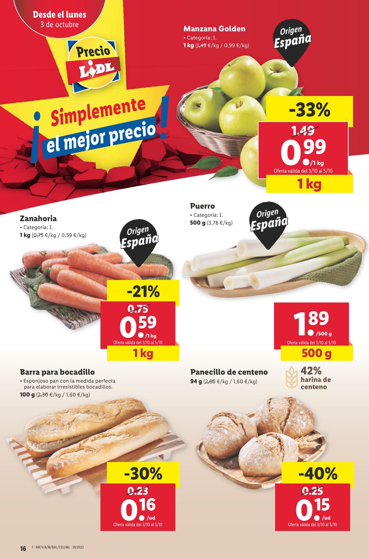 Folleto Lidl 29.09.2022 - 05.10.2022