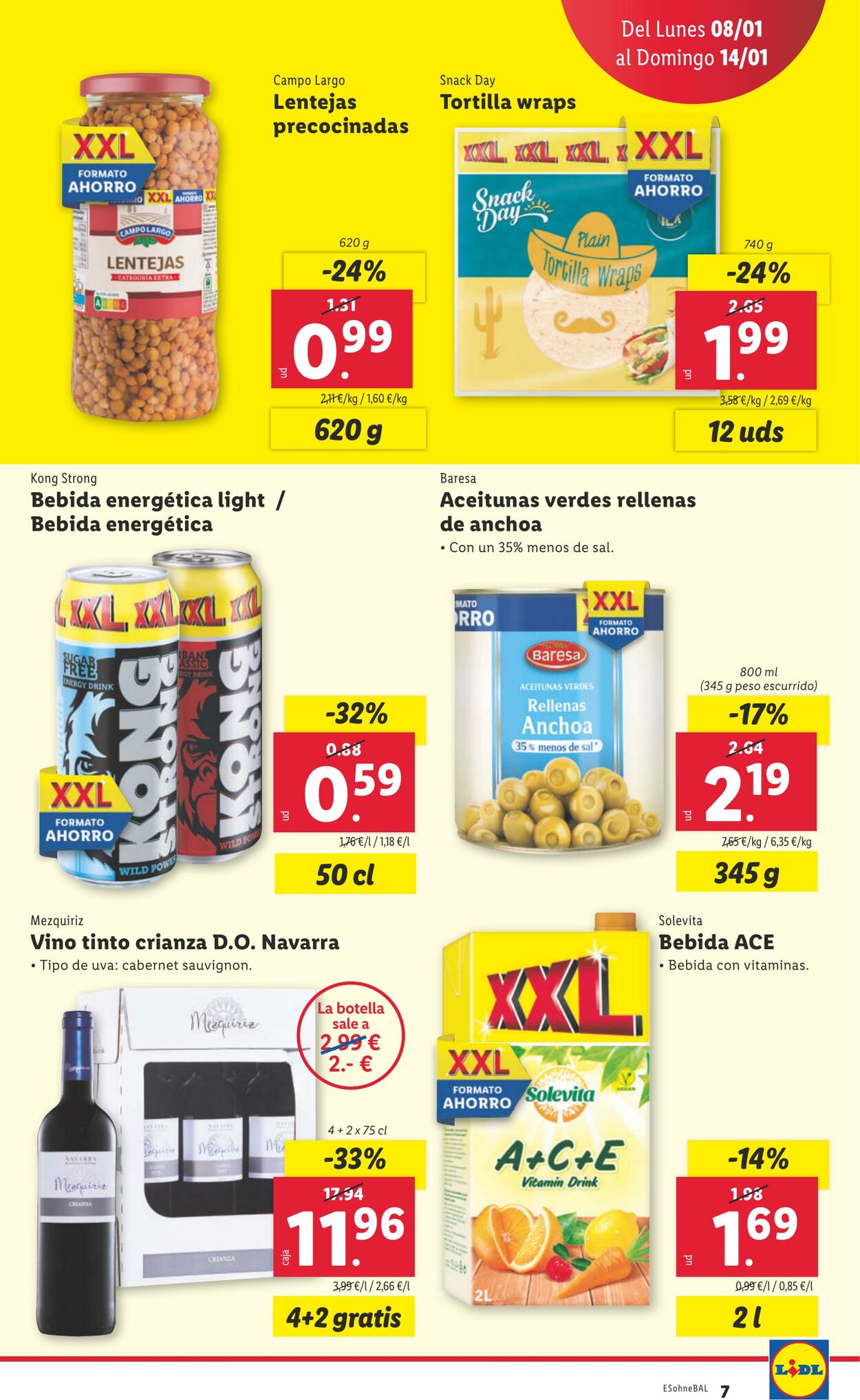 Folleto Lidl 08.01.2024 - 14.01.2024