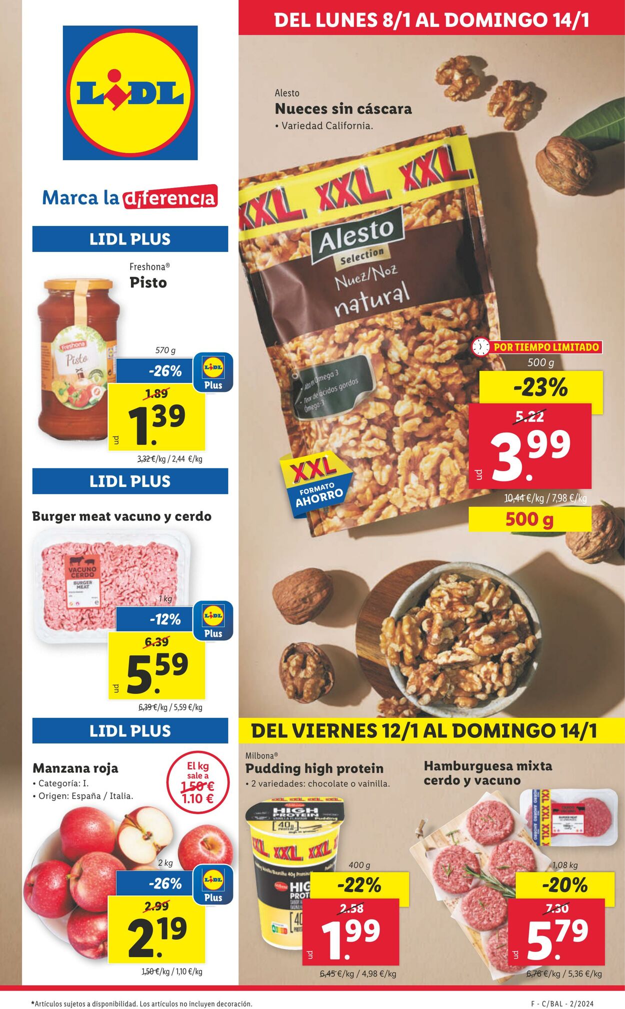 Folleto Lidl 08.01.2024 - 14.01.2024