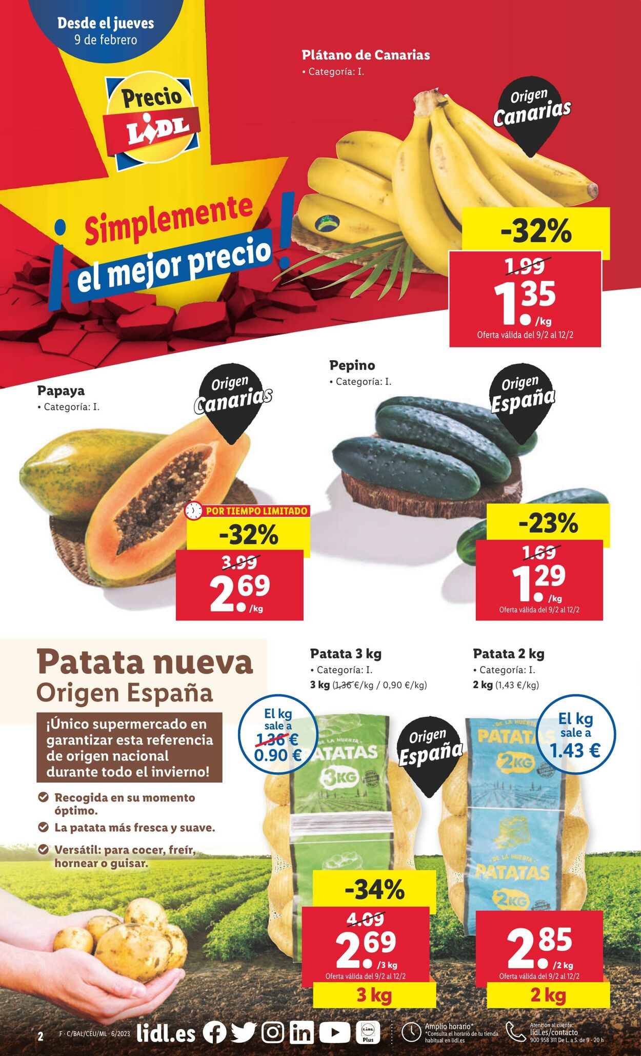 Folleto Lidl 09.02.2023 - 15.02.2023