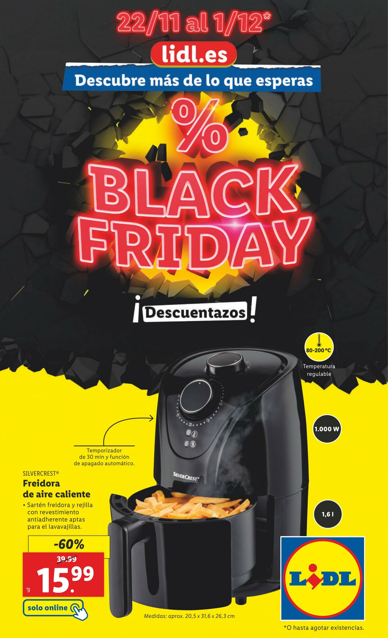 Folleto Lidl - FOLLETO BLACK FRIDAY 22 nov., 2024 - 1 dic., 2024