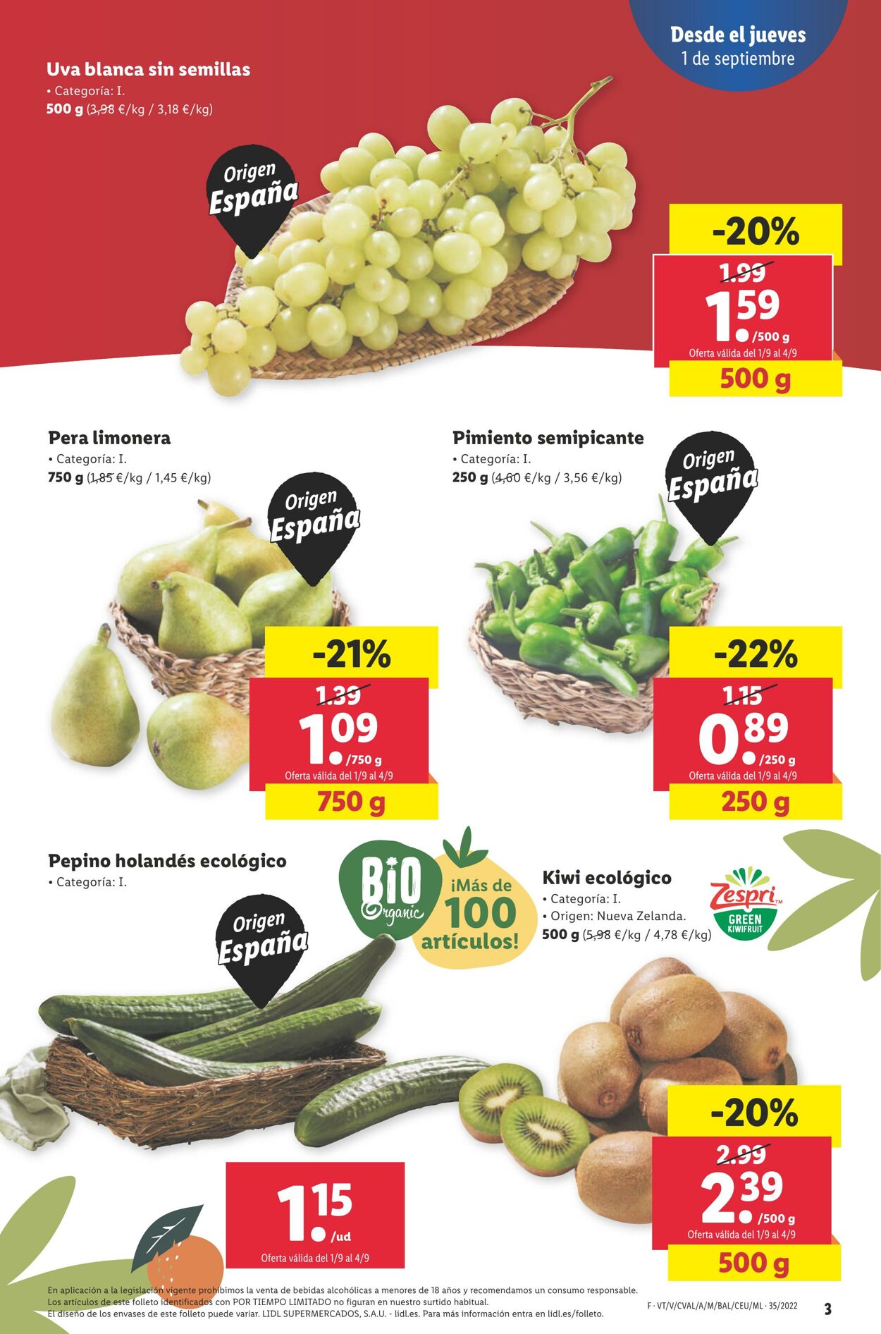 Folleto Lidl 01.09.2022 - 07.09.2022