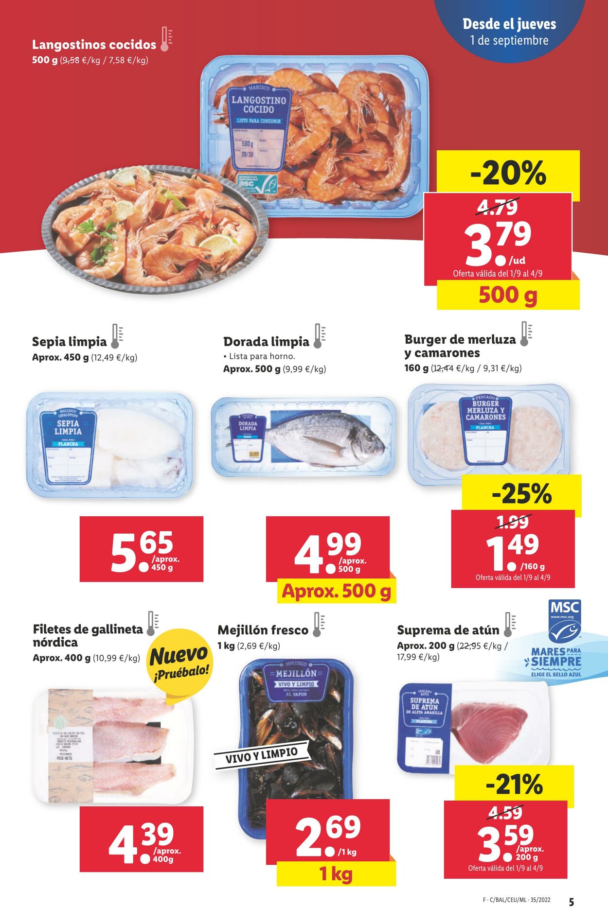 Folleto Lidl 01.09.2022 - 07.09.2022