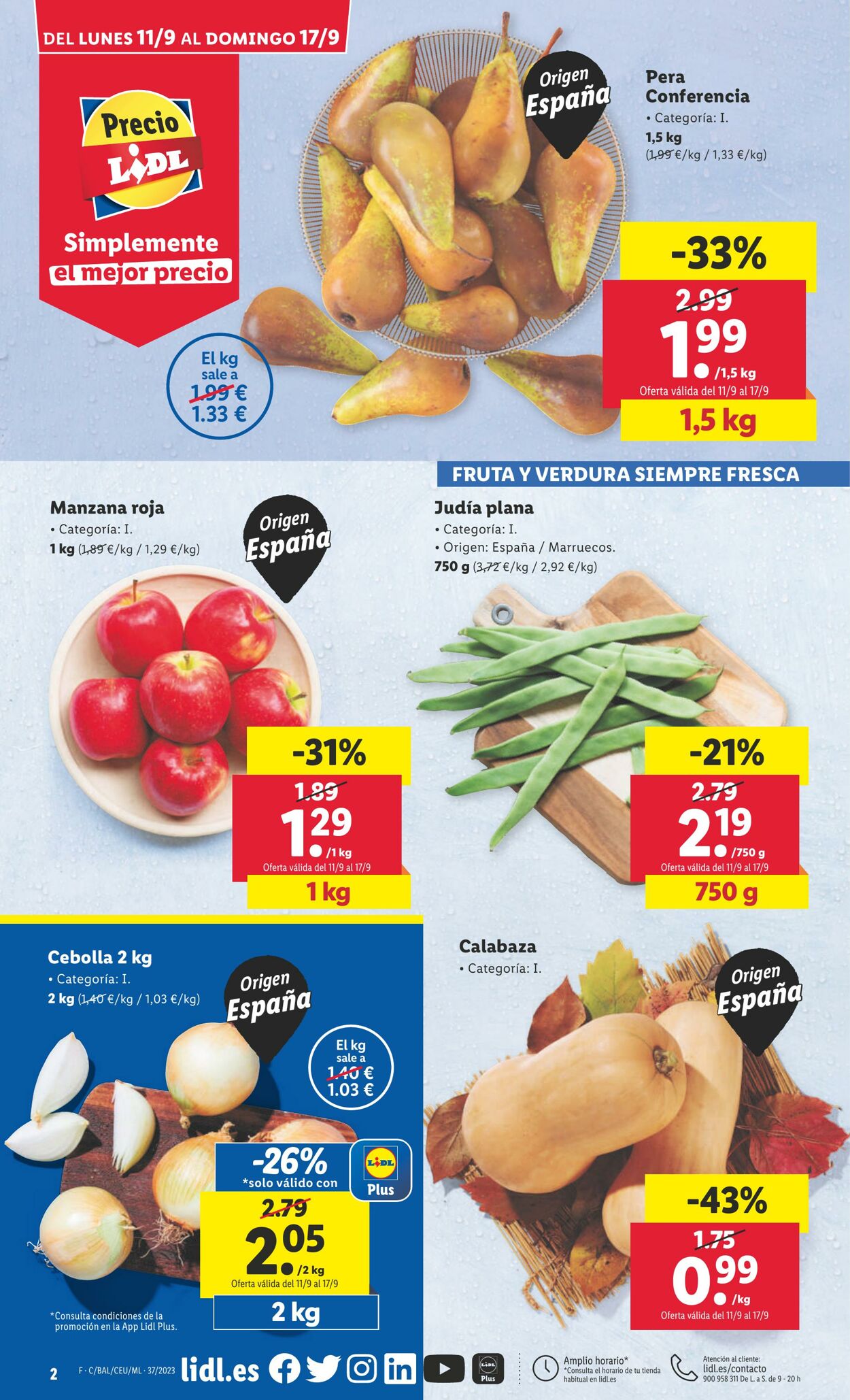 Folleto Lidl 11.09.2023 - 17.09.2023