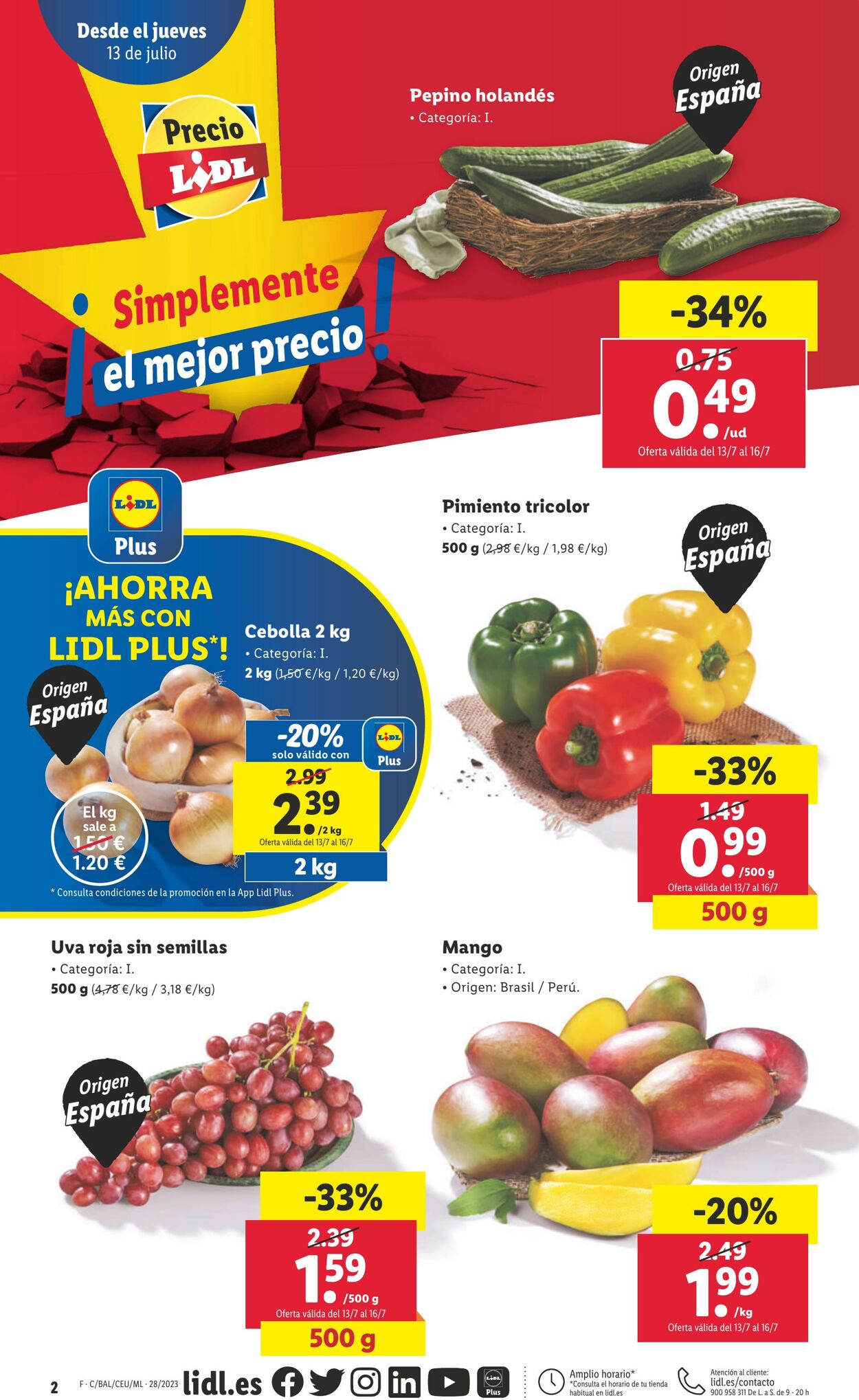 Folleto Lidl 13.07.2023 - 19.07.2023