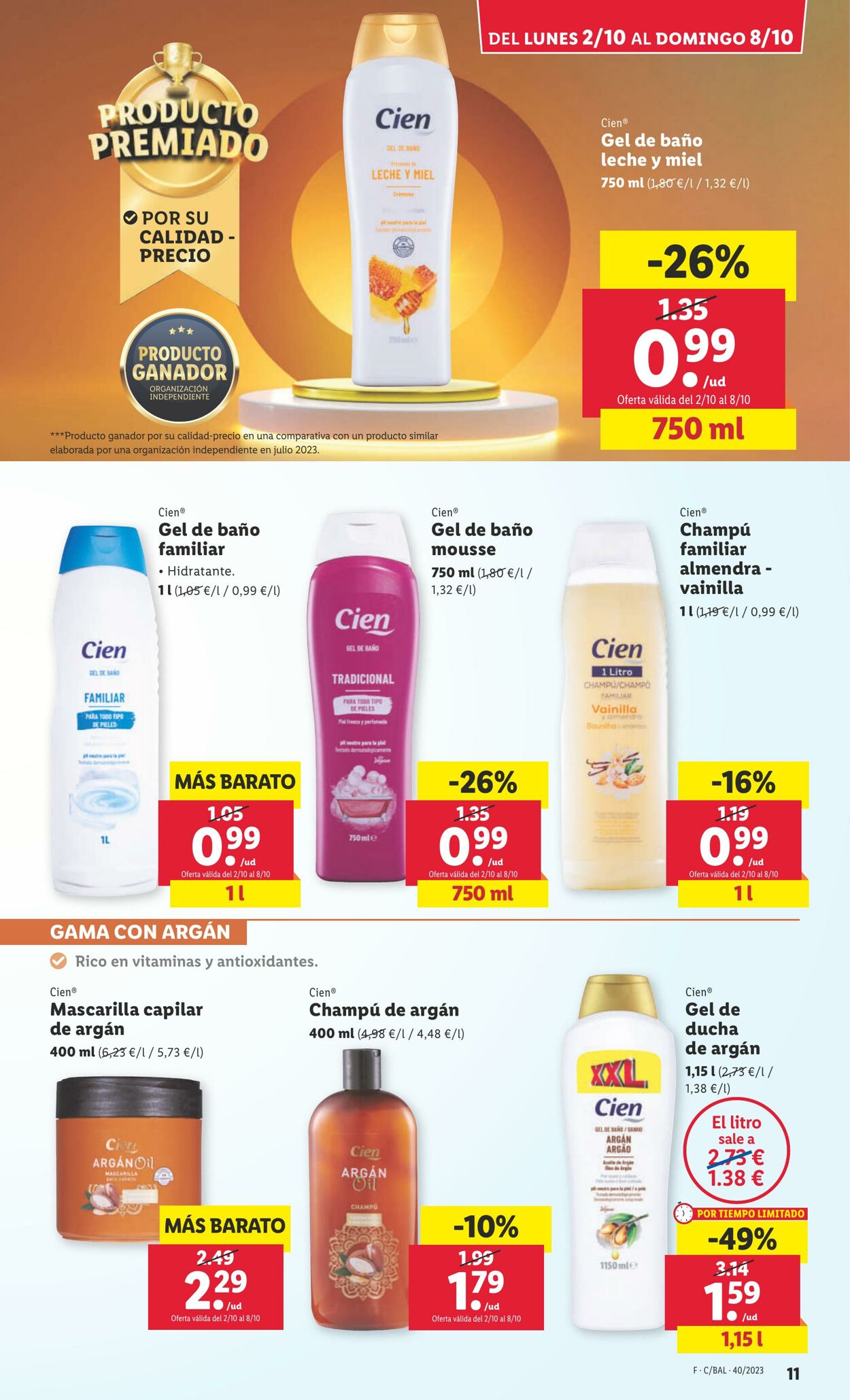 Folleto Lidl 02.10.2023 - 08.10.2023