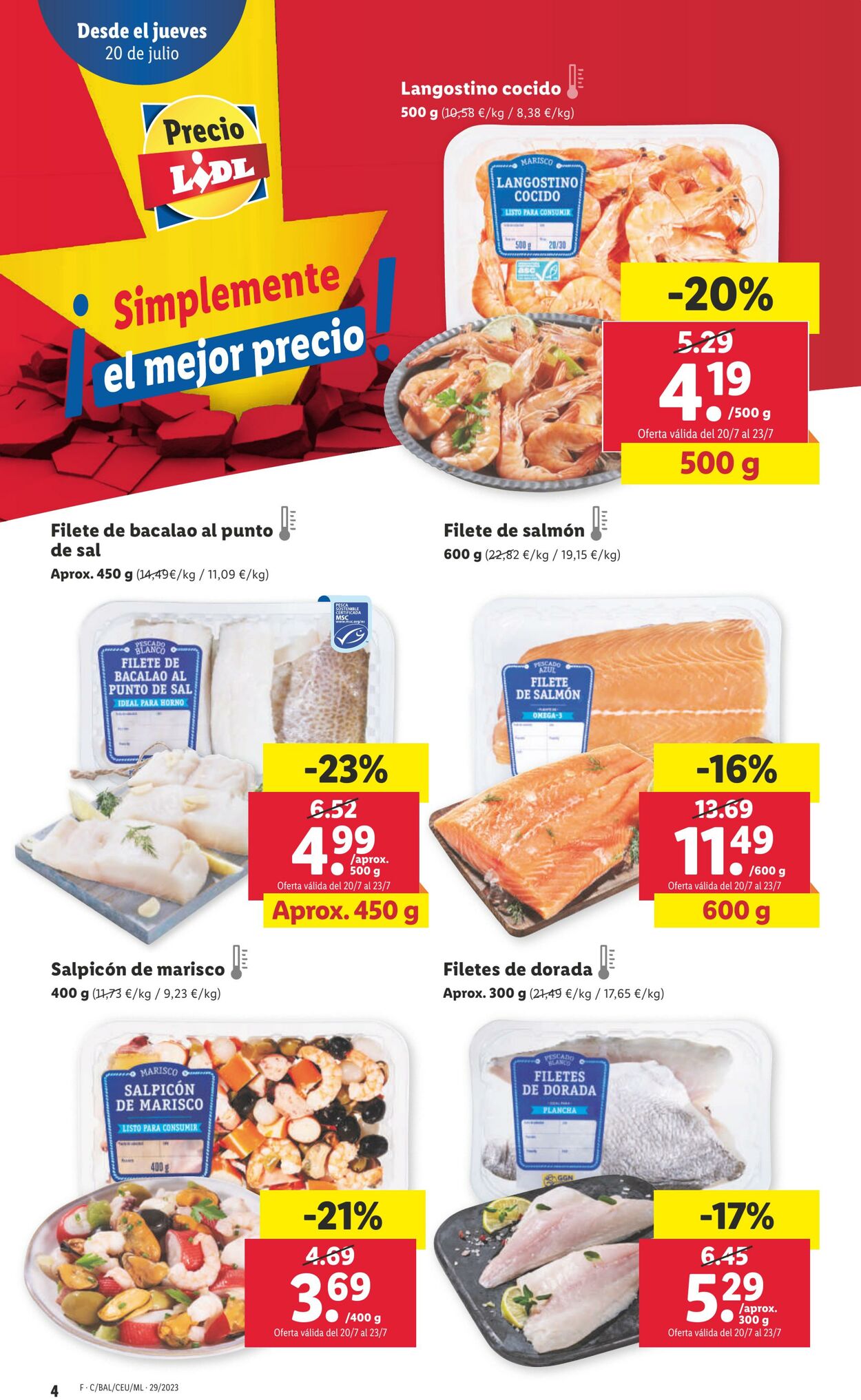 Folleto Lidl 20.07.2023 - 26.07.2023