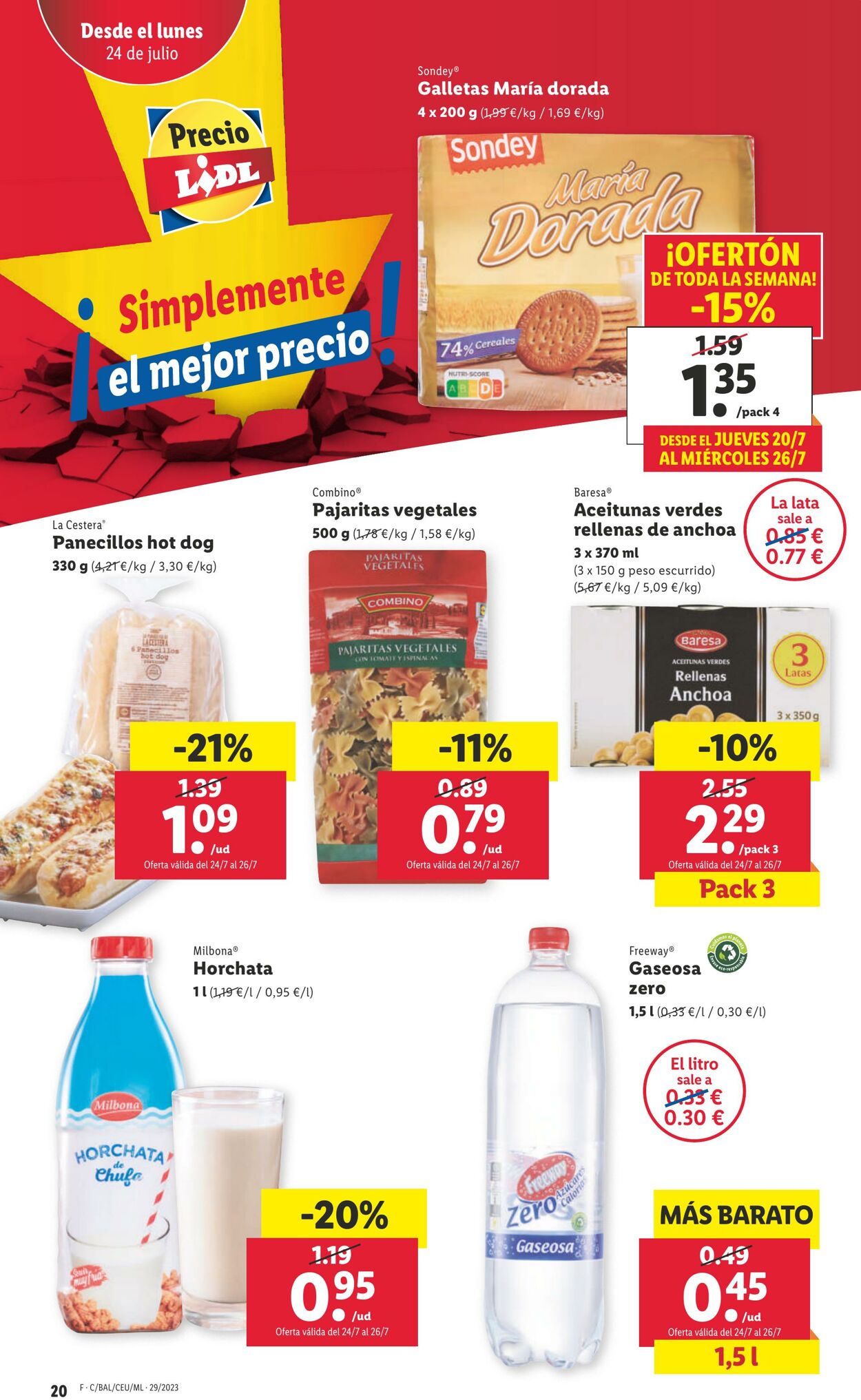 Folleto Lidl 20.07.2023 - 26.07.2023