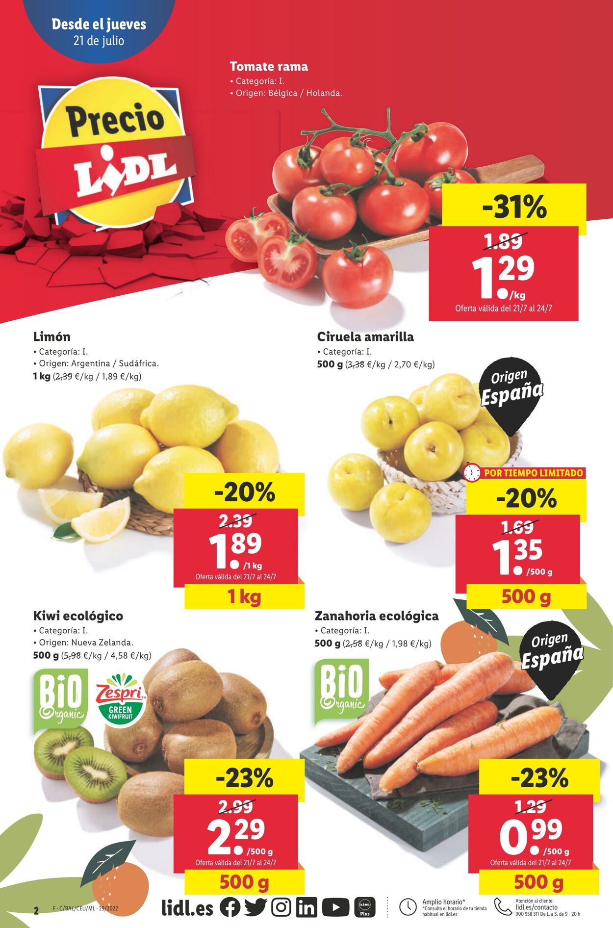 Folleto Lidl 21.07.2022 - 27.07.2022