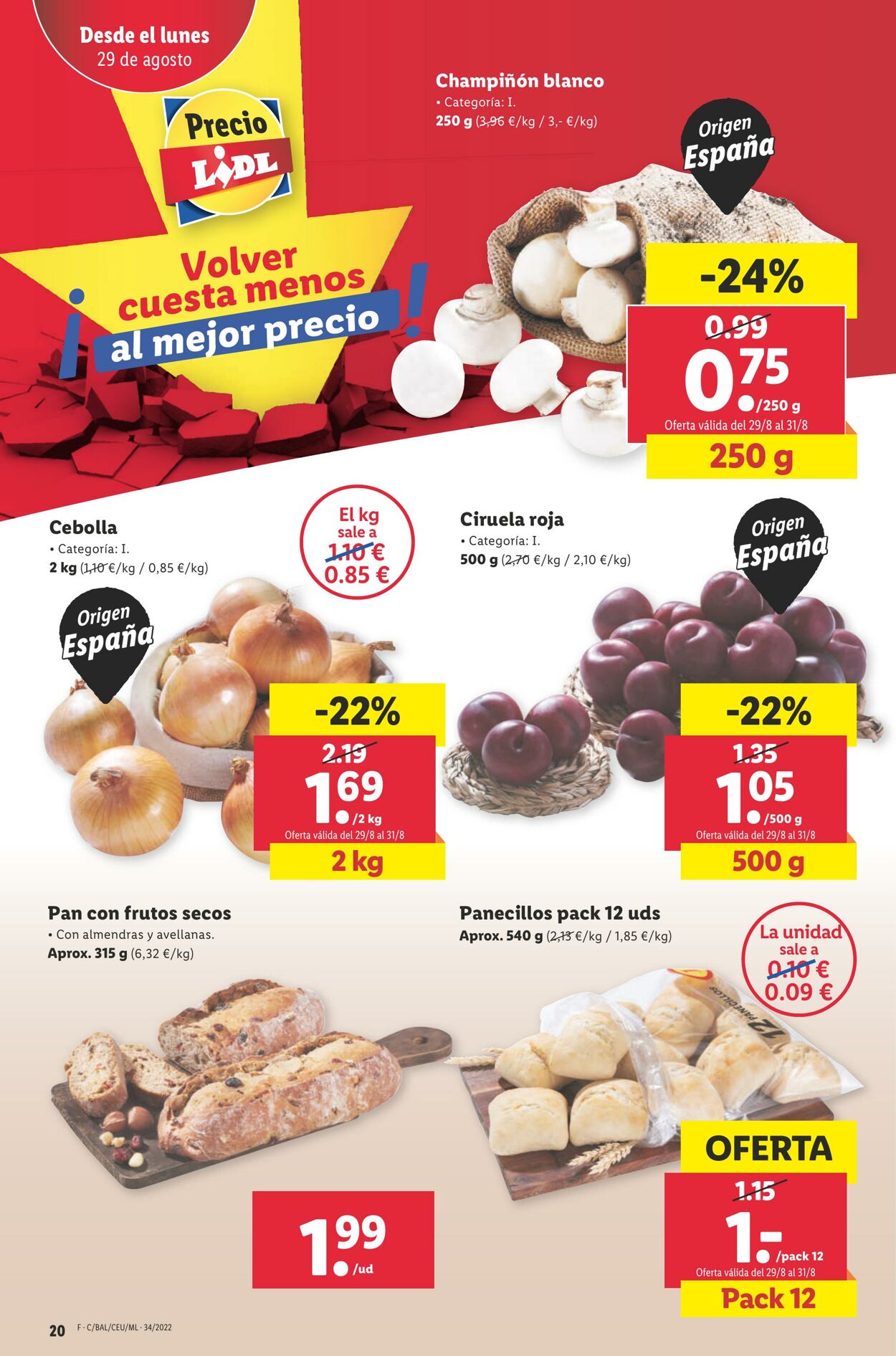 Folleto Lidl 25.08.2022 - 31.08.2022