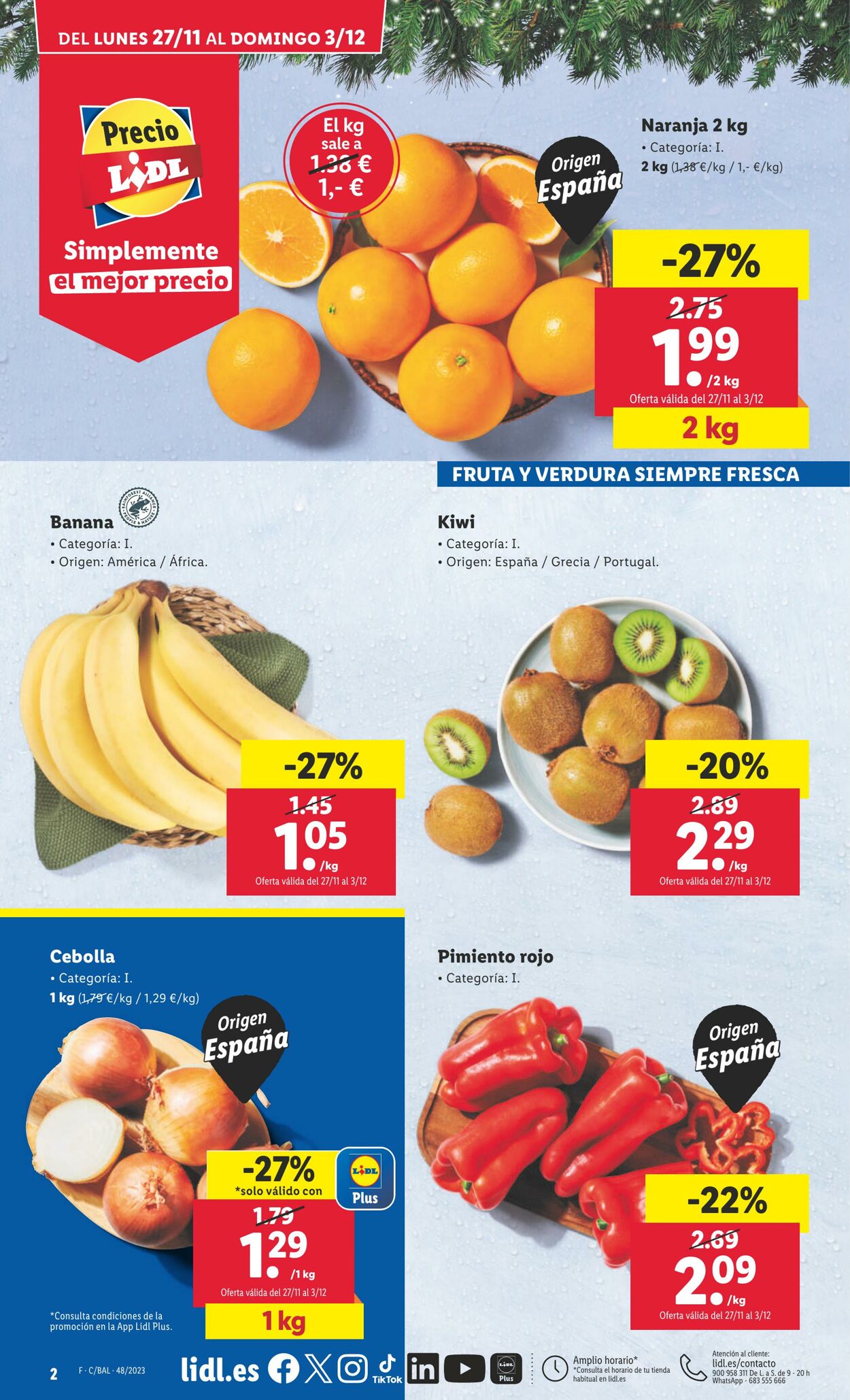 Folleto Lidl 27.11.2023 - 03.12.2023