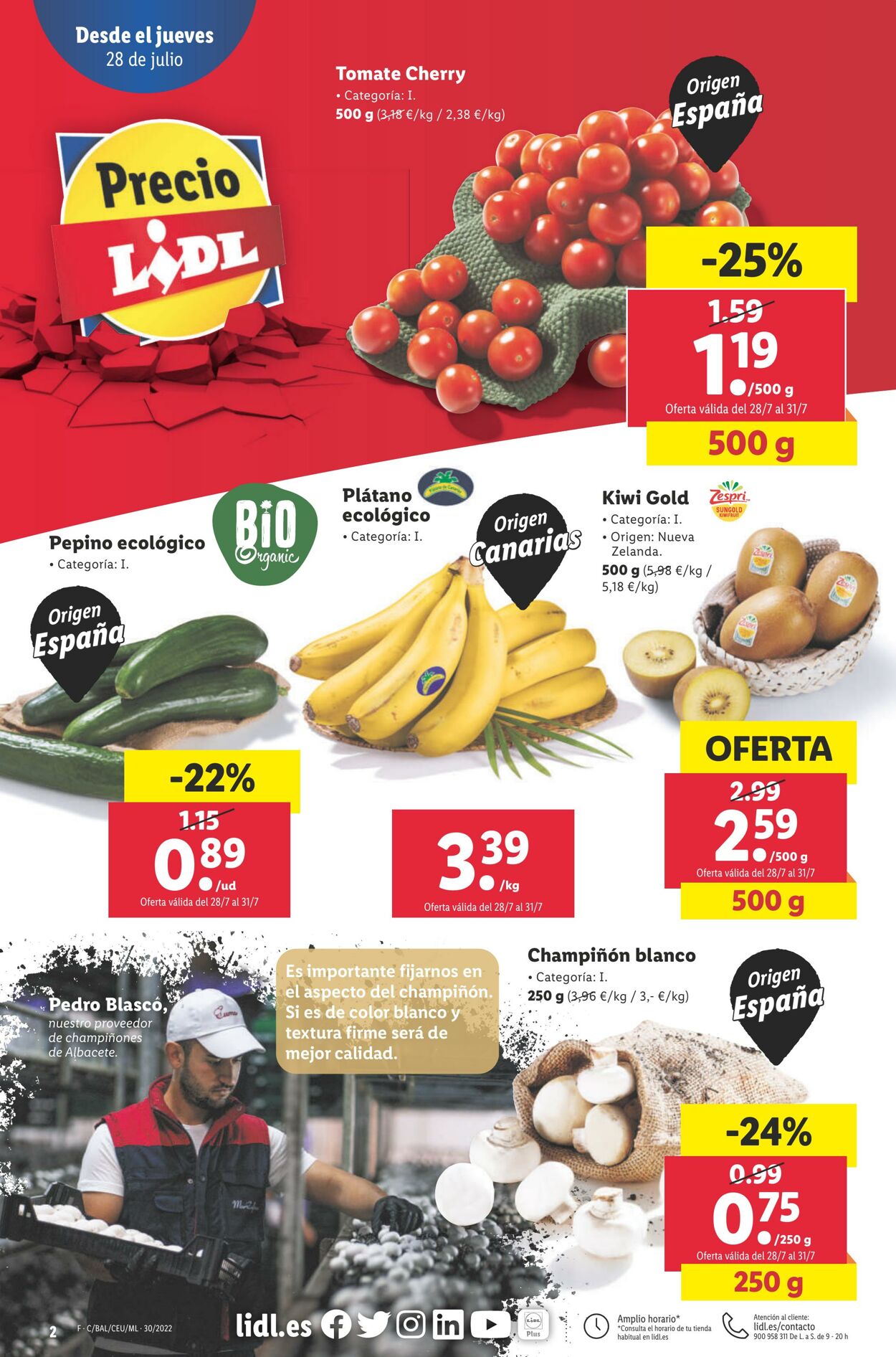 Folleto Lidl 28.07.2022 - 03.08.2022