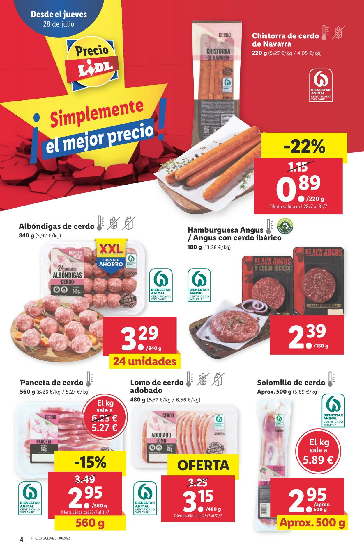 Folleto Lidl 28.07.2022 - 03.08.2022