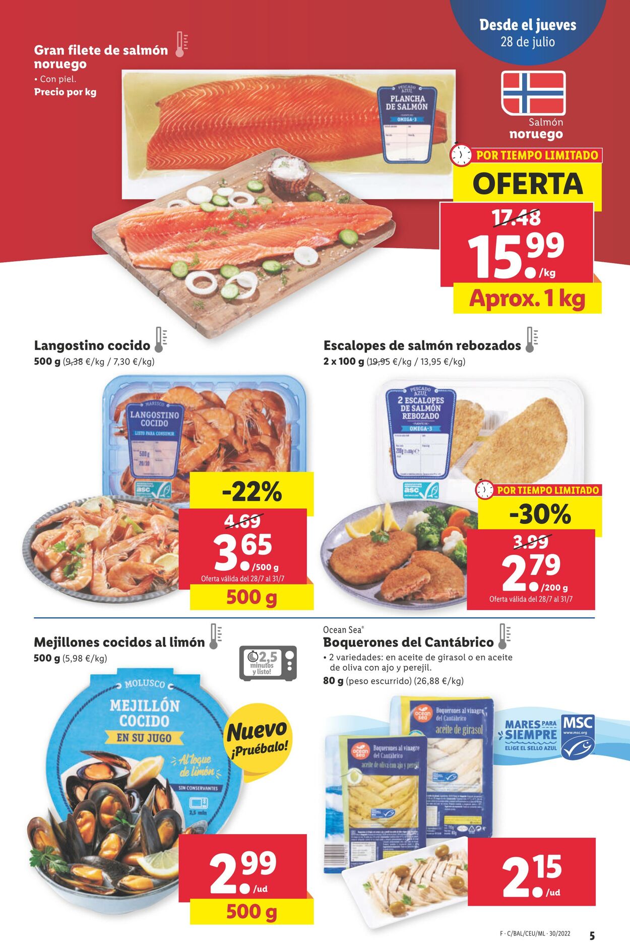 Folleto Lidl 28.07.2022 - 03.08.2022