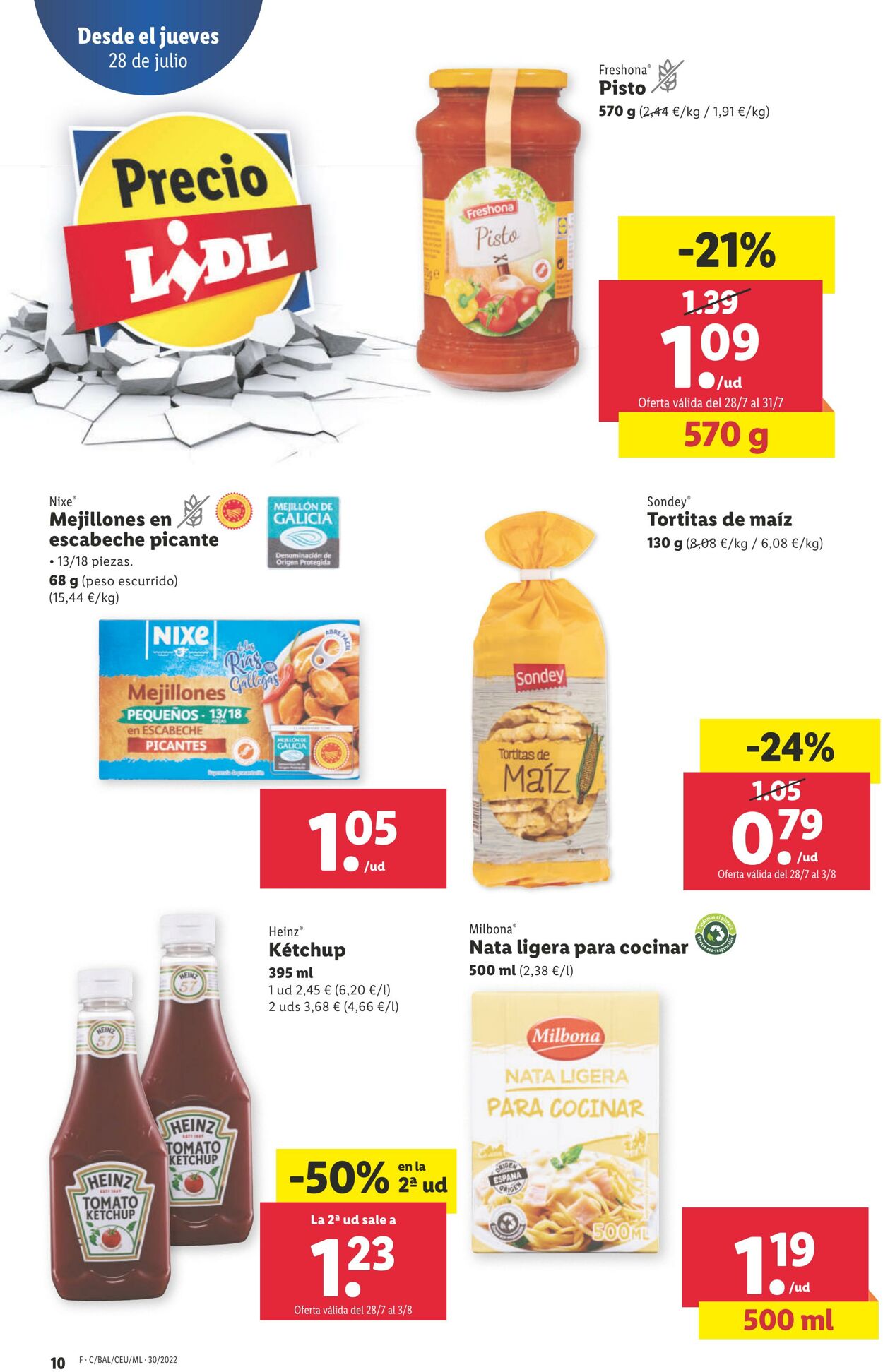 Folleto Lidl 28.07.2022 - 03.08.2022