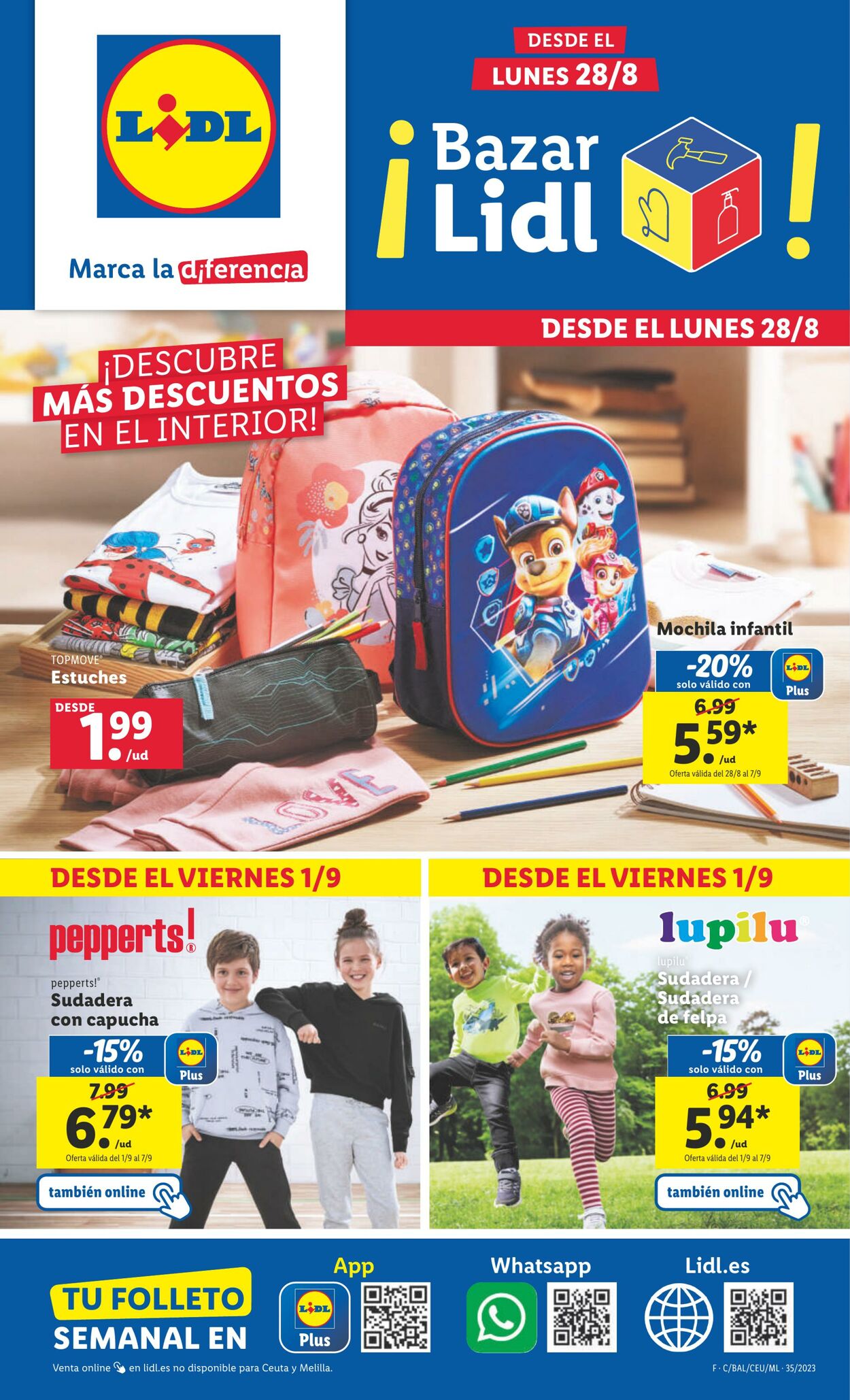 Folleto Lidl 28.08.2023 - 03.09.2023