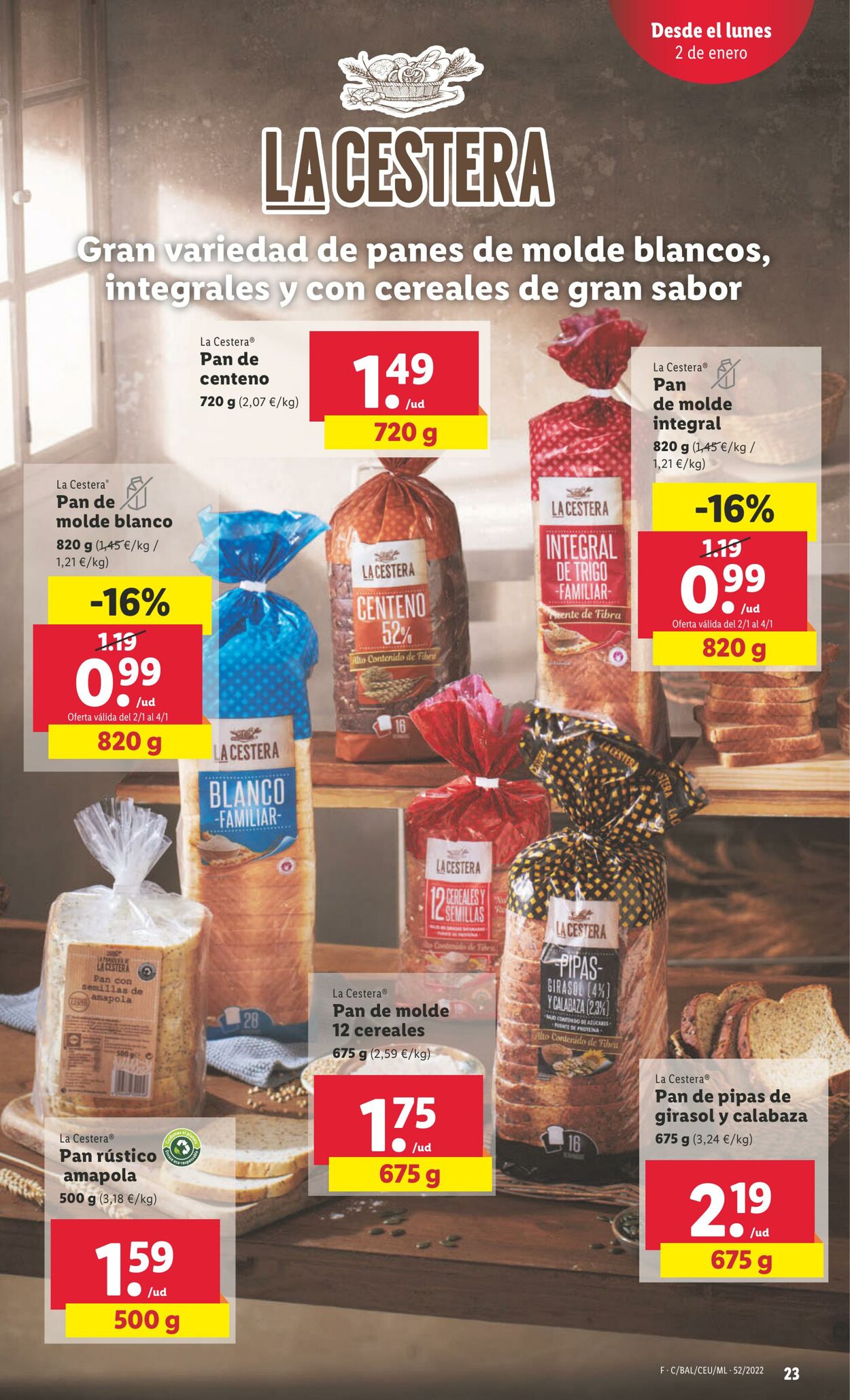 Folleto Lidl 29.12.2022 - 04.01.2023