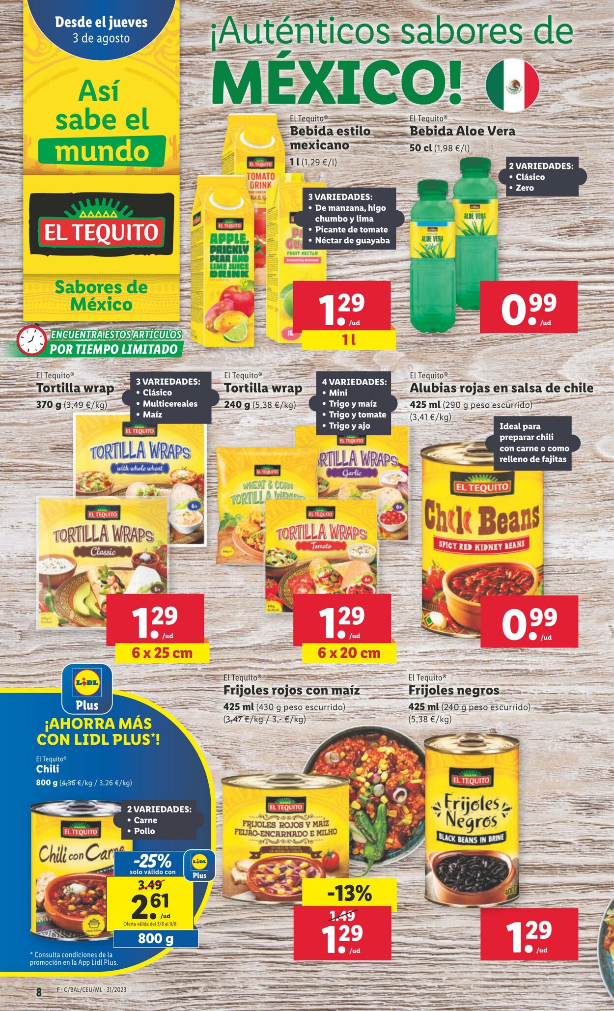 Folleto Lidl 03.08.2023 - 09.08.2023