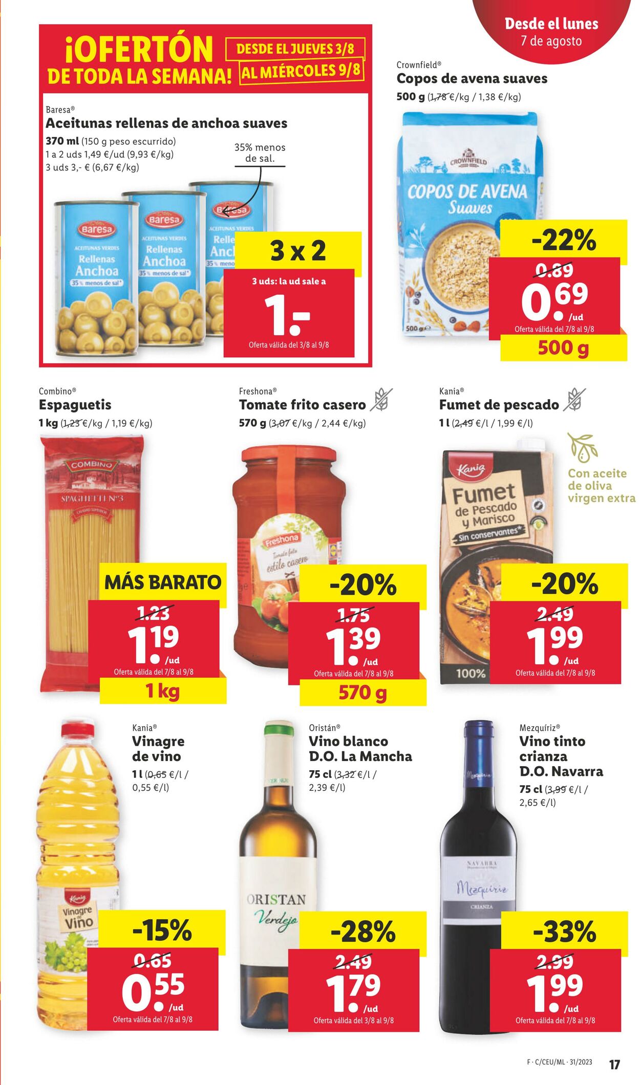 Folleto Lidl 03.08.2023 - 09.08.2023