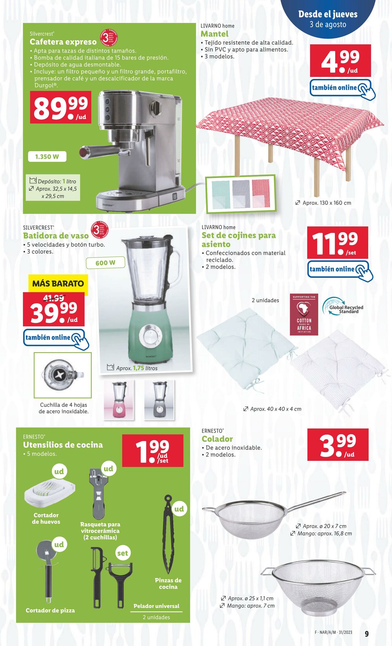 Folleto Lidl 03.08.2023 - 09.08.2023