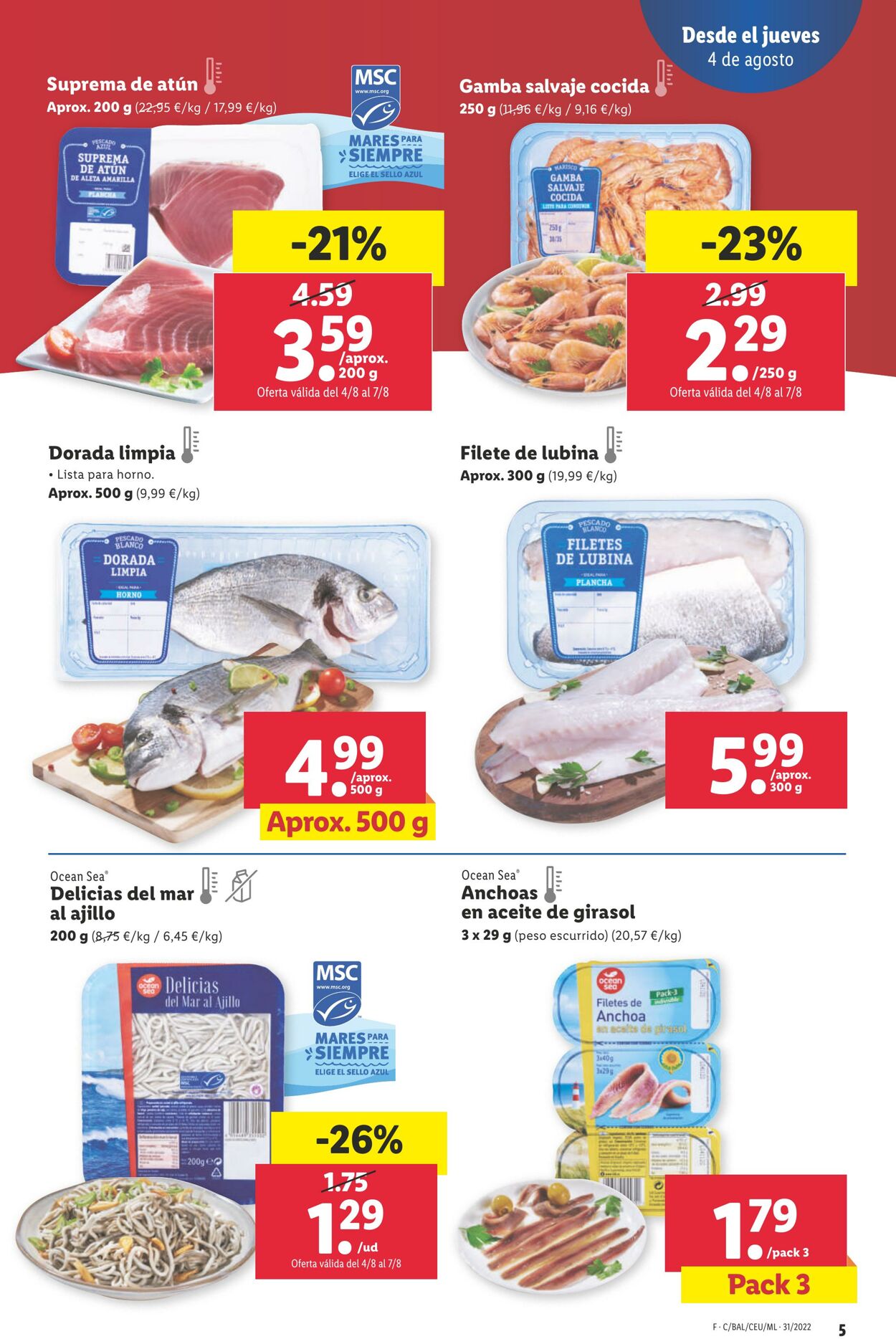 Folleto Lidl 04.08.2022 - 10.08.2022