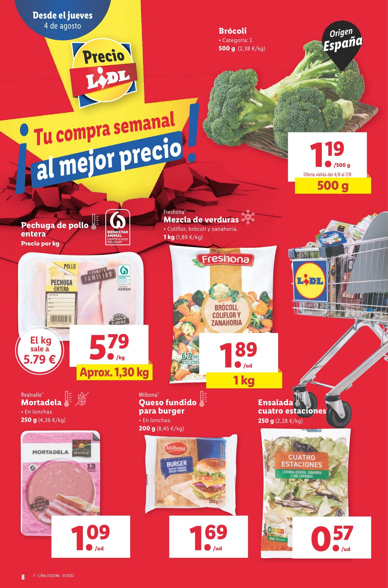 Folleto Lidl 04.08.2022 - 10.08.2022