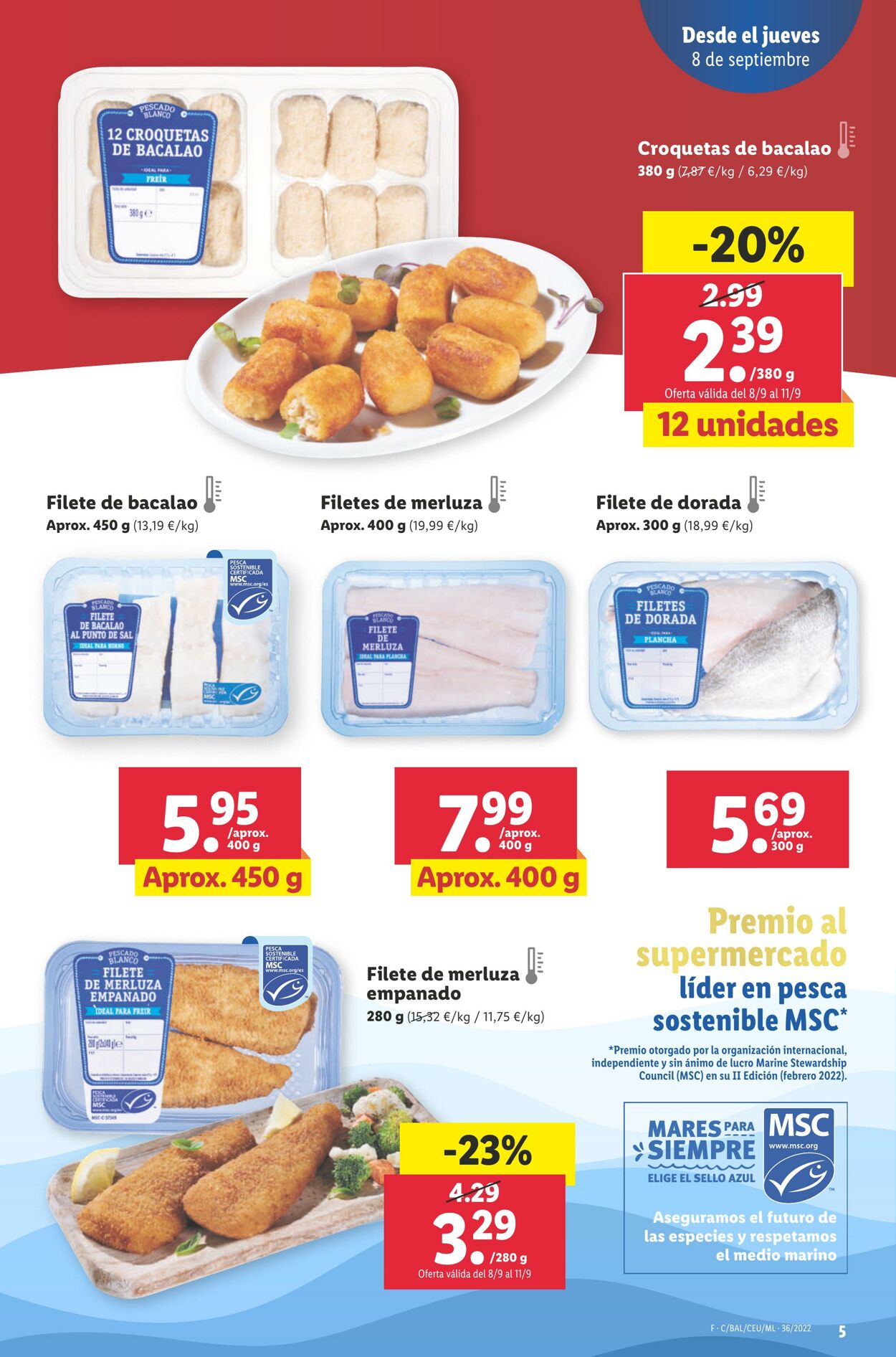 Folleto Lidl 08.09.2022 - 14.09.2022