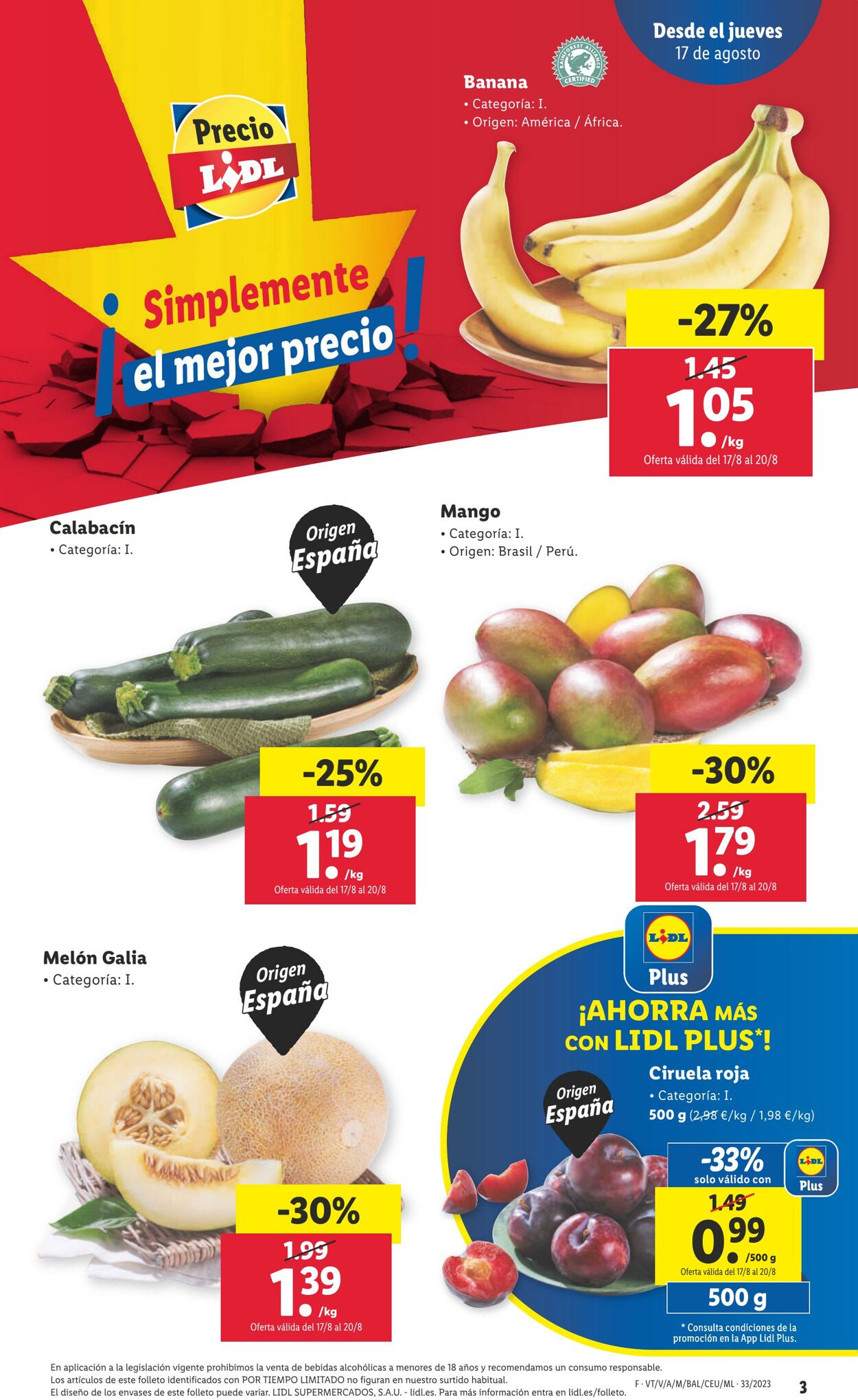 Folleto Lidl 17.08.2023 - 23.08.2023