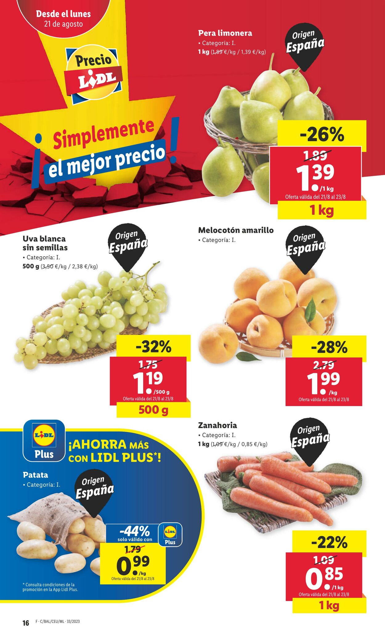 Folleto Lidl 17.08.2023 - 23.08.2023