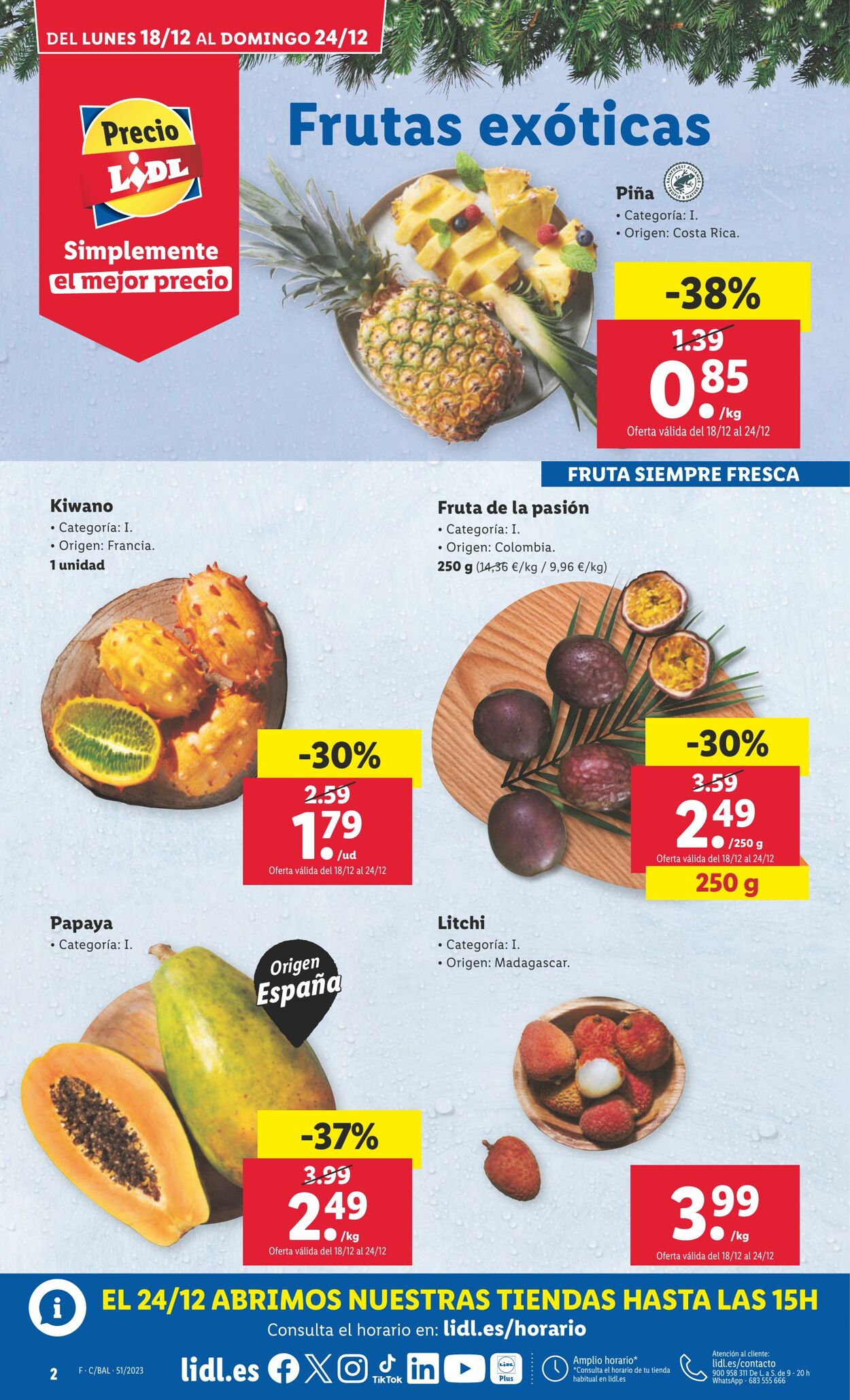 Folleto Lidl 11.12.2023 - 18.12.2023