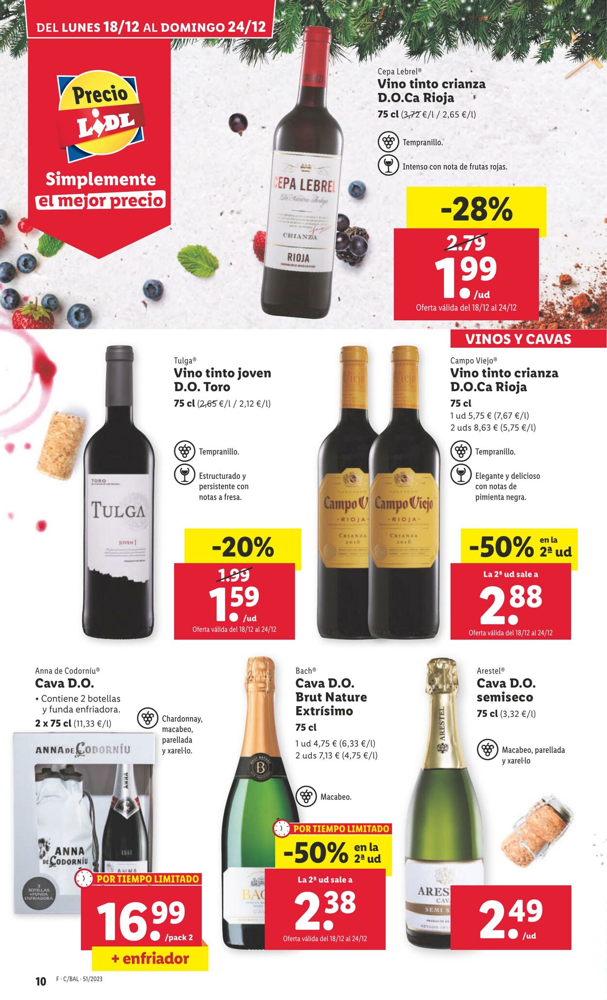 Folleto Lidl 11.12.2023 - 18.12.2023