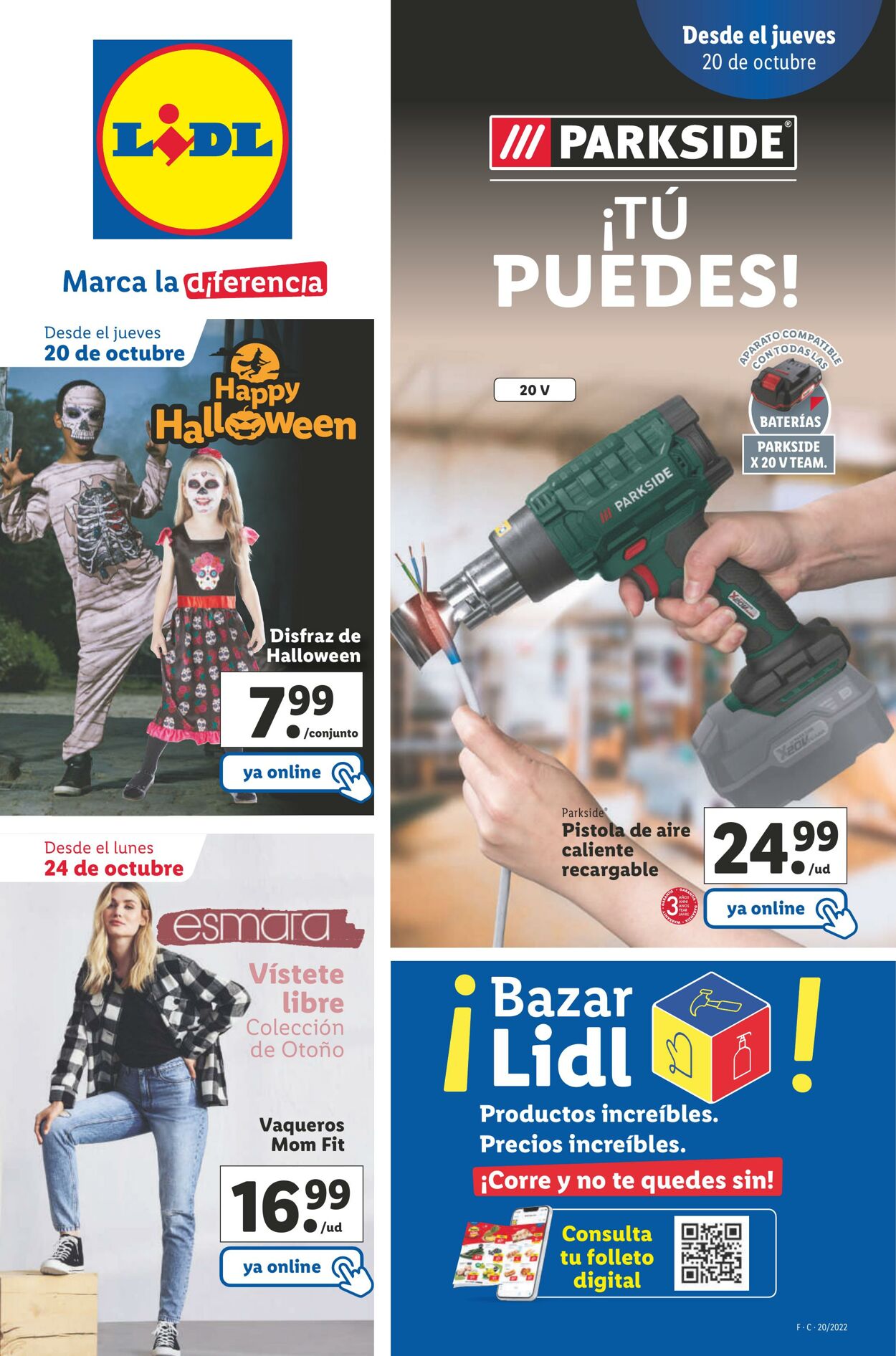 Folleto actual Lidl - Halloween 2022 - Válido del 20.10 al 26.10 mercadodefolletos.com