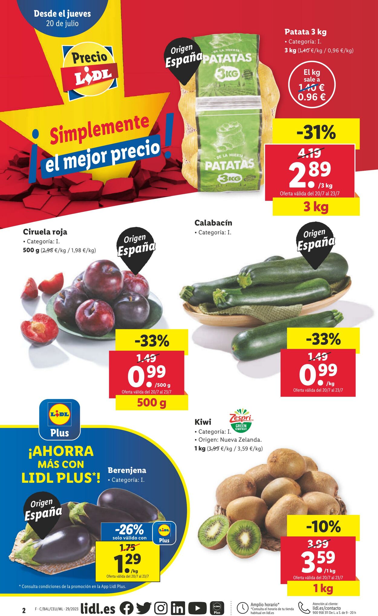 Folleto Lidl 20.07.2023 - 26.07.2023