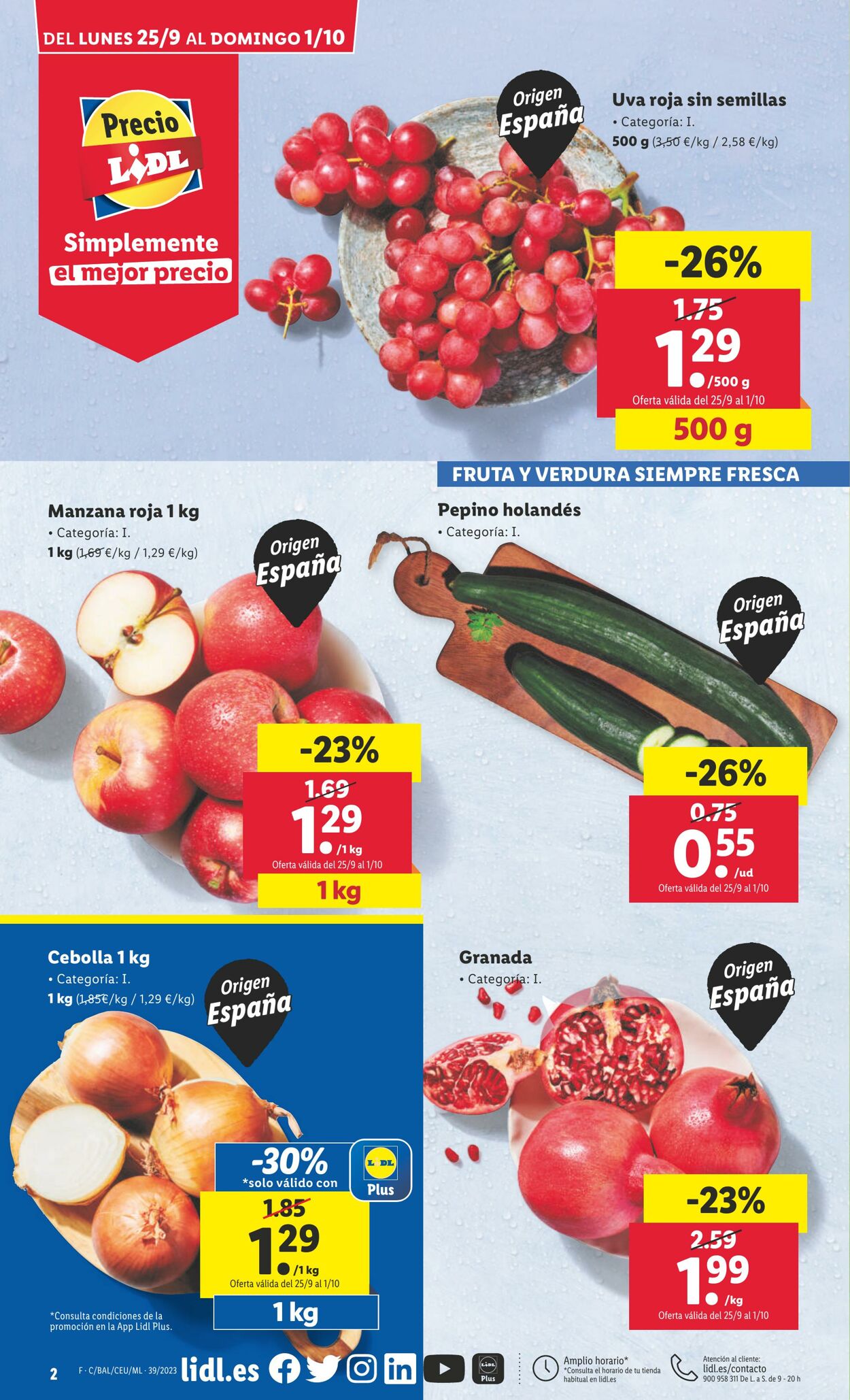 Folleto Lidl 25.09.2023 - 01.10.2023