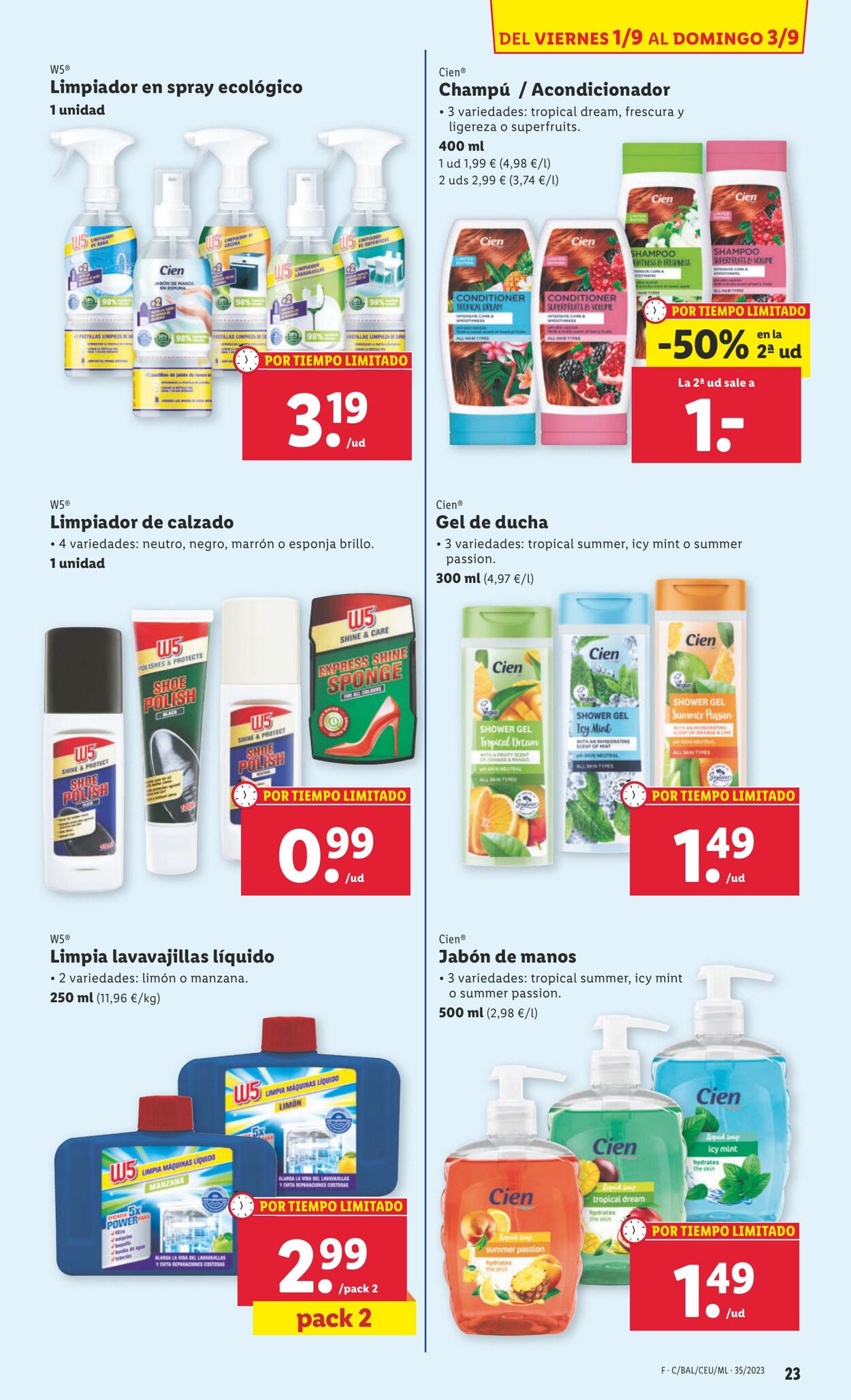 Folleto Lidl 28.08.2023 - 03.09.2023