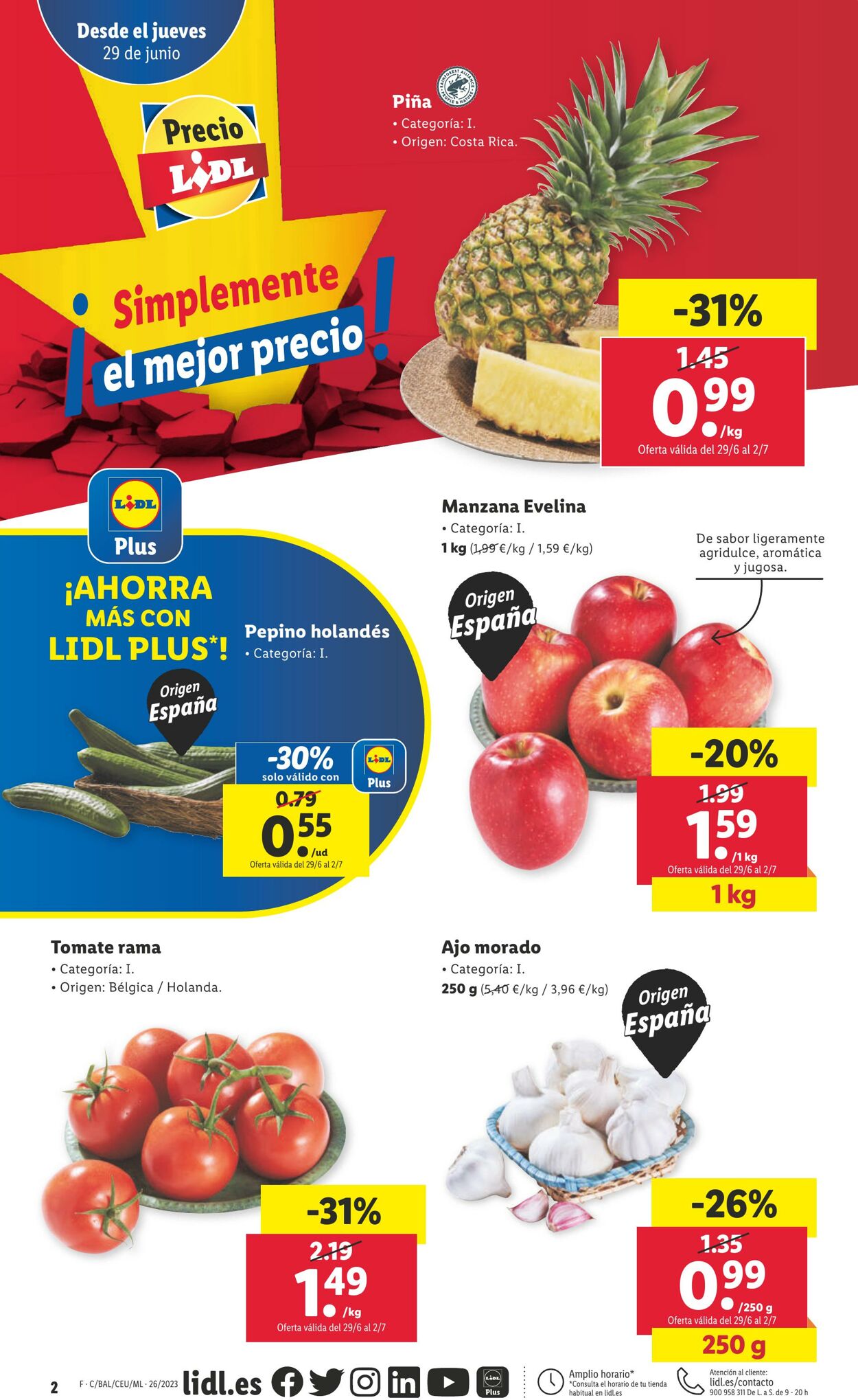 Folleto Lidl 29.06.2023 - 06.07.2023