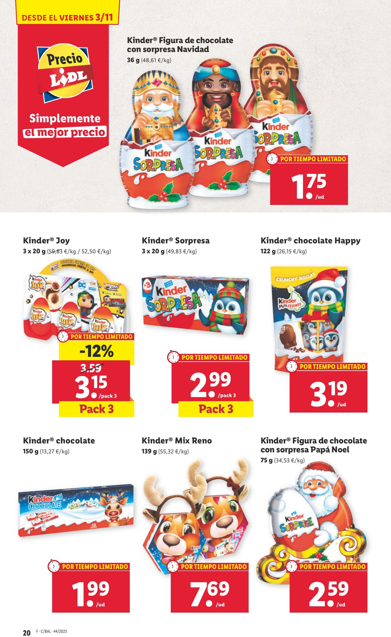 Folleto Lidl 30.10.2023 - 05.11.2023