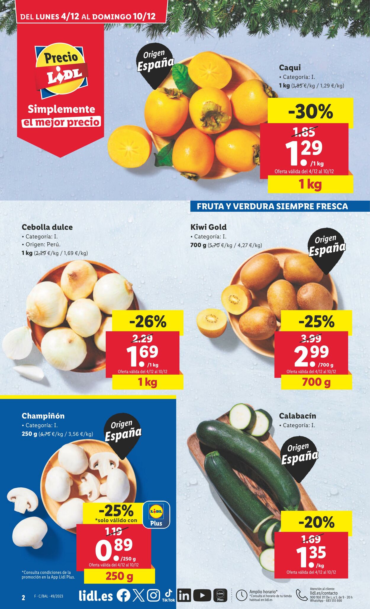 Folleto Lidl 04.12.2023 - 10.12.2023