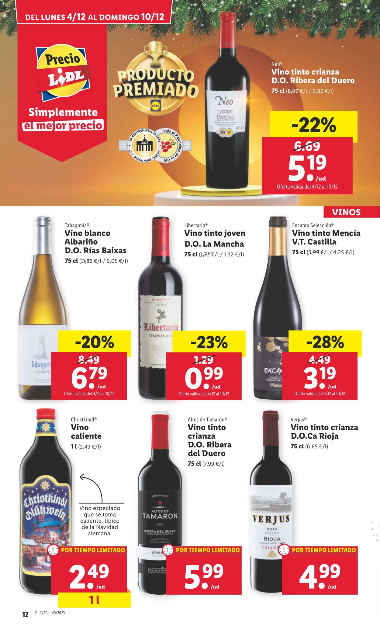 Folleto Lidl 04.12.2023 - 10.12.2023